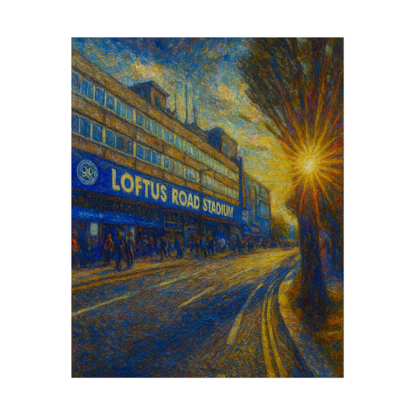 Queens Park Rangers Loftus Road Stadium Rolled Poster