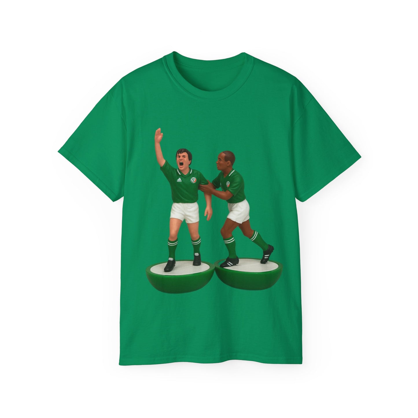 Ray Houghton And Terry Phelan Subbuteo T-Shirt - Ireland