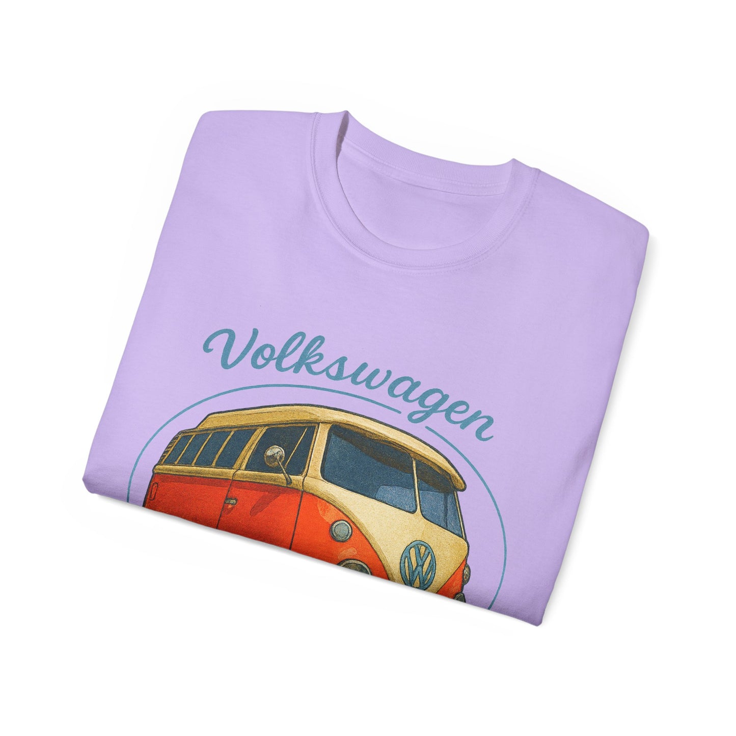 Retro Volkswagen Camper Van 3/4 Orange