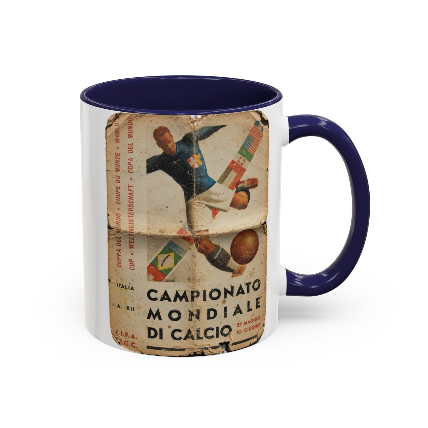 Italy 1934 World Cup Poster Coffee Mug (11, 15oz)