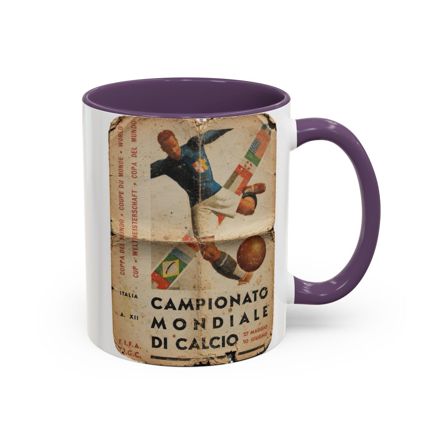 Italy 1934 World Cup Poster Coffee Mug (11, 15oz)