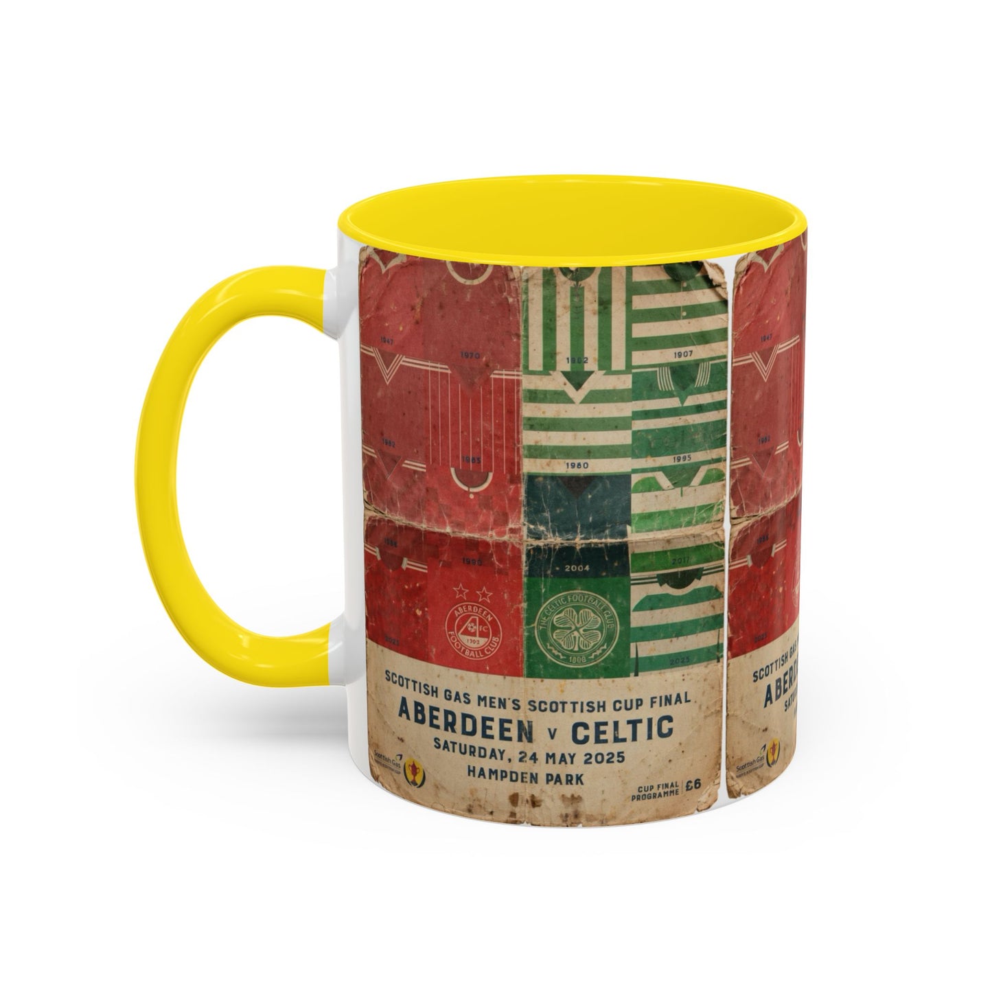 2025 Scottish Challenge Cup Aberdeen Celtic Programme Poster Accent Coffee Mug (11, 15oz)