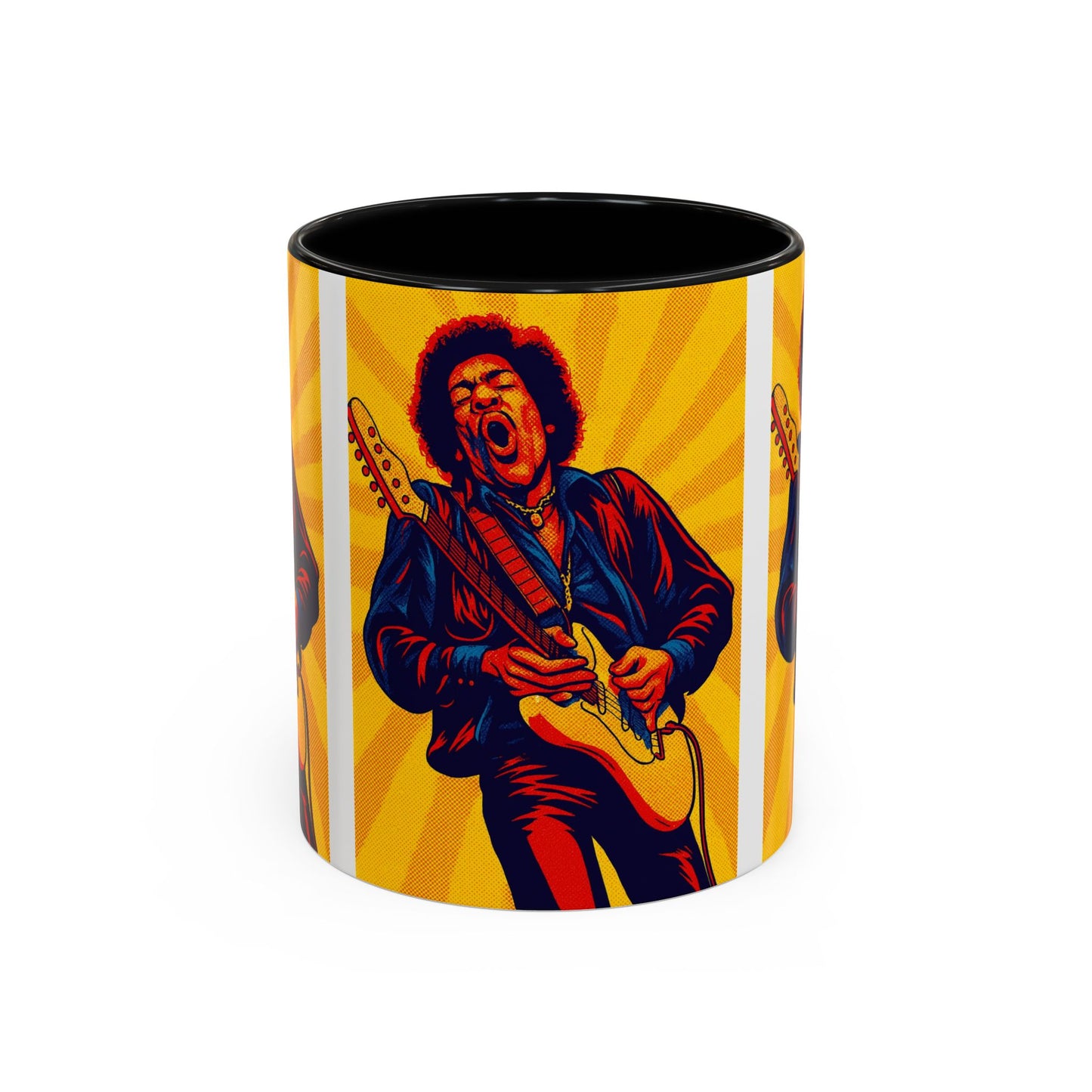 Jimi Hendrix Guitar Pop Art Mug