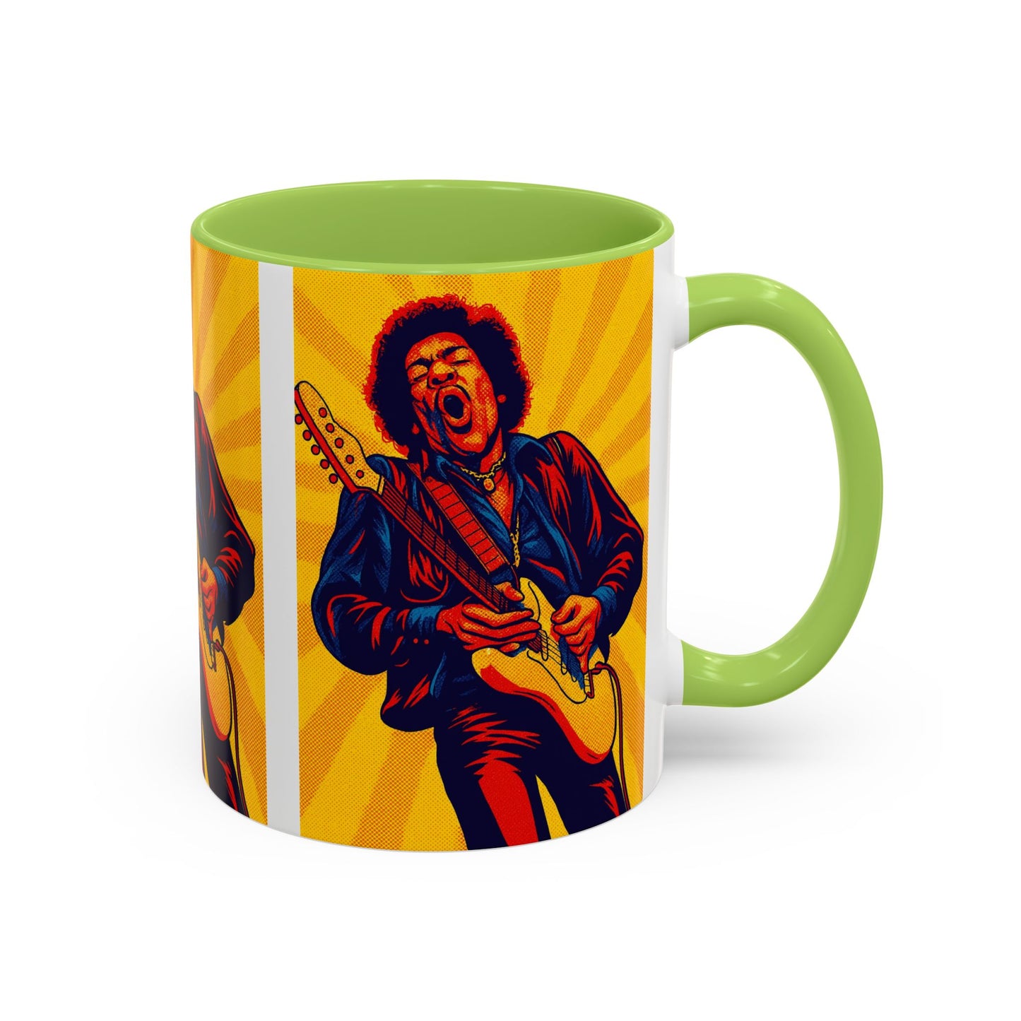 Jimi Hendrix Guitar Pop Art Mug