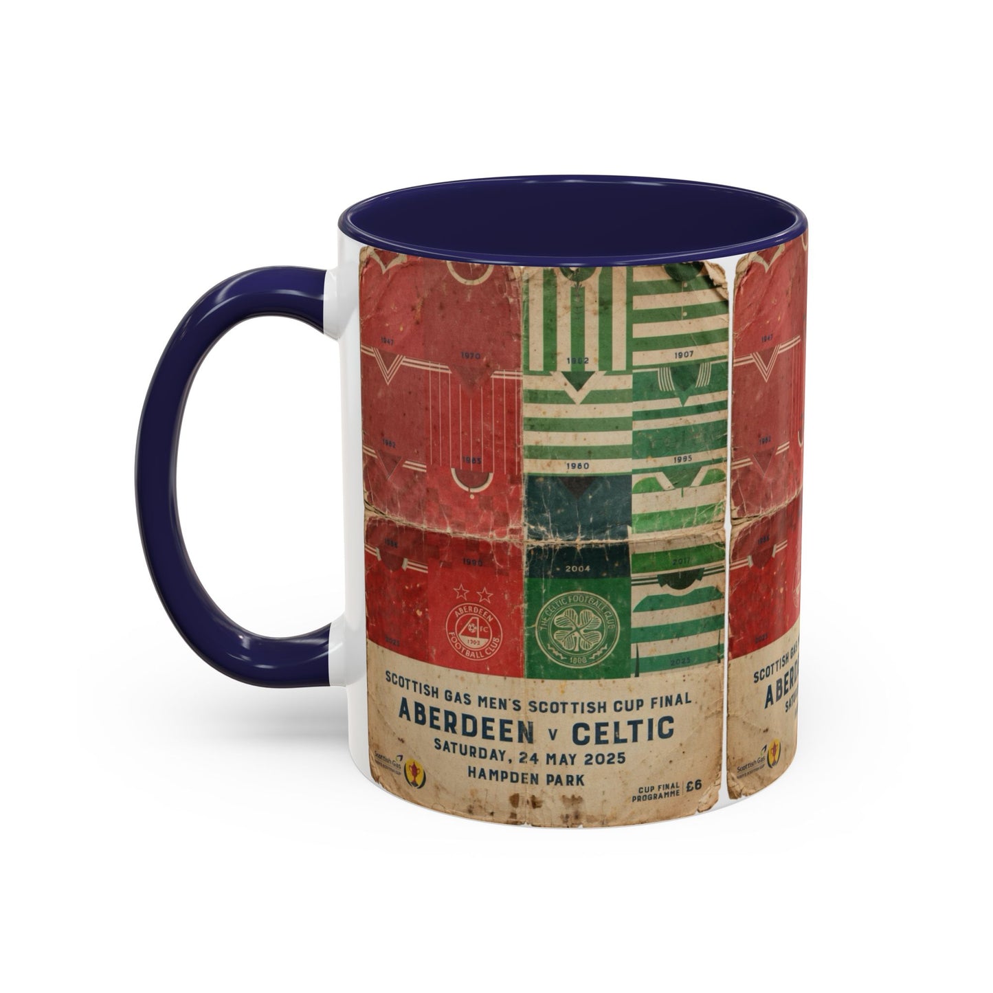 2025 Scottish Challenge Cup Aberdeen Celtic Programme Poster Accent Coffee Mug (11, 15oz)