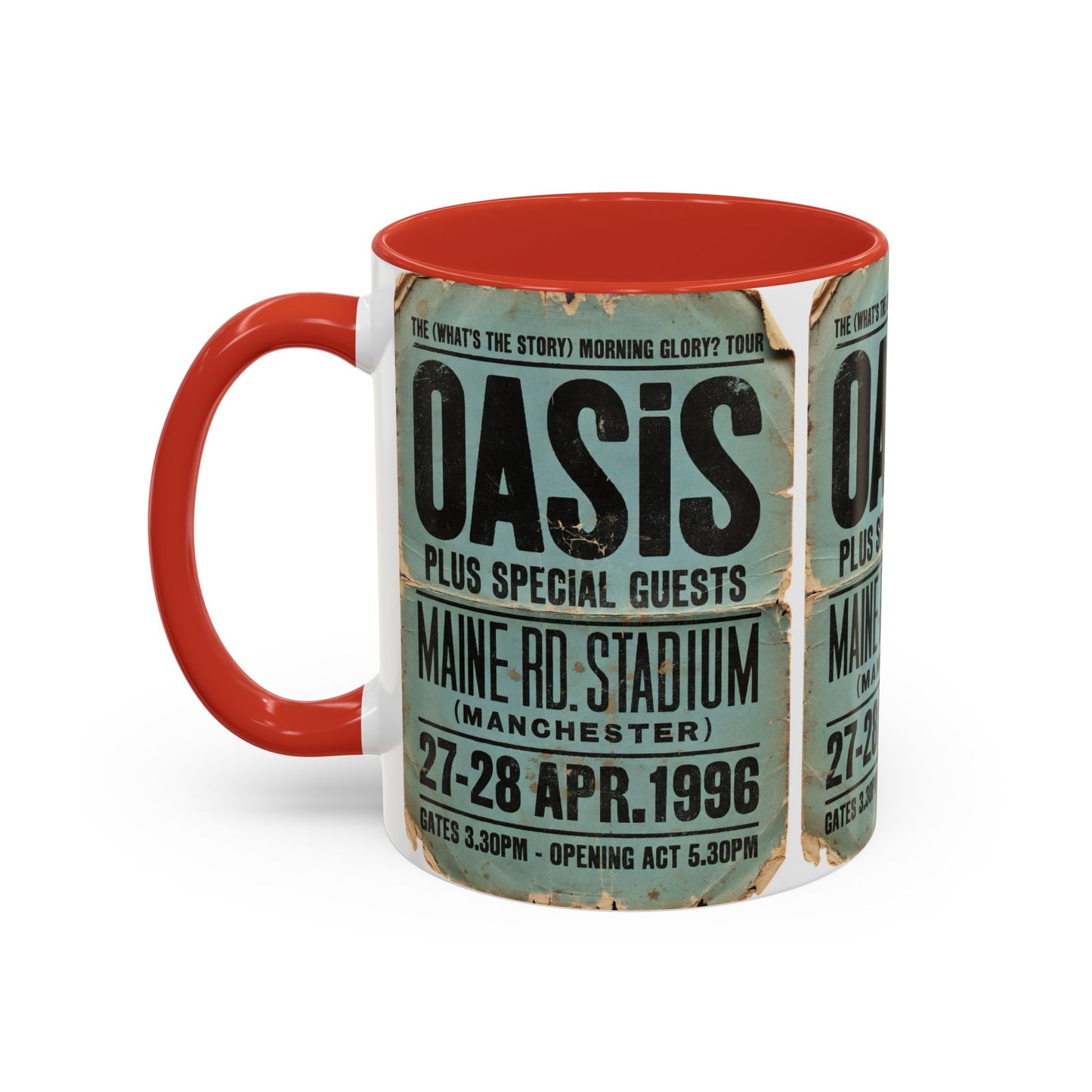 Oasis Maine Road 1996 Poster Coffee Mug (11, 15oz)