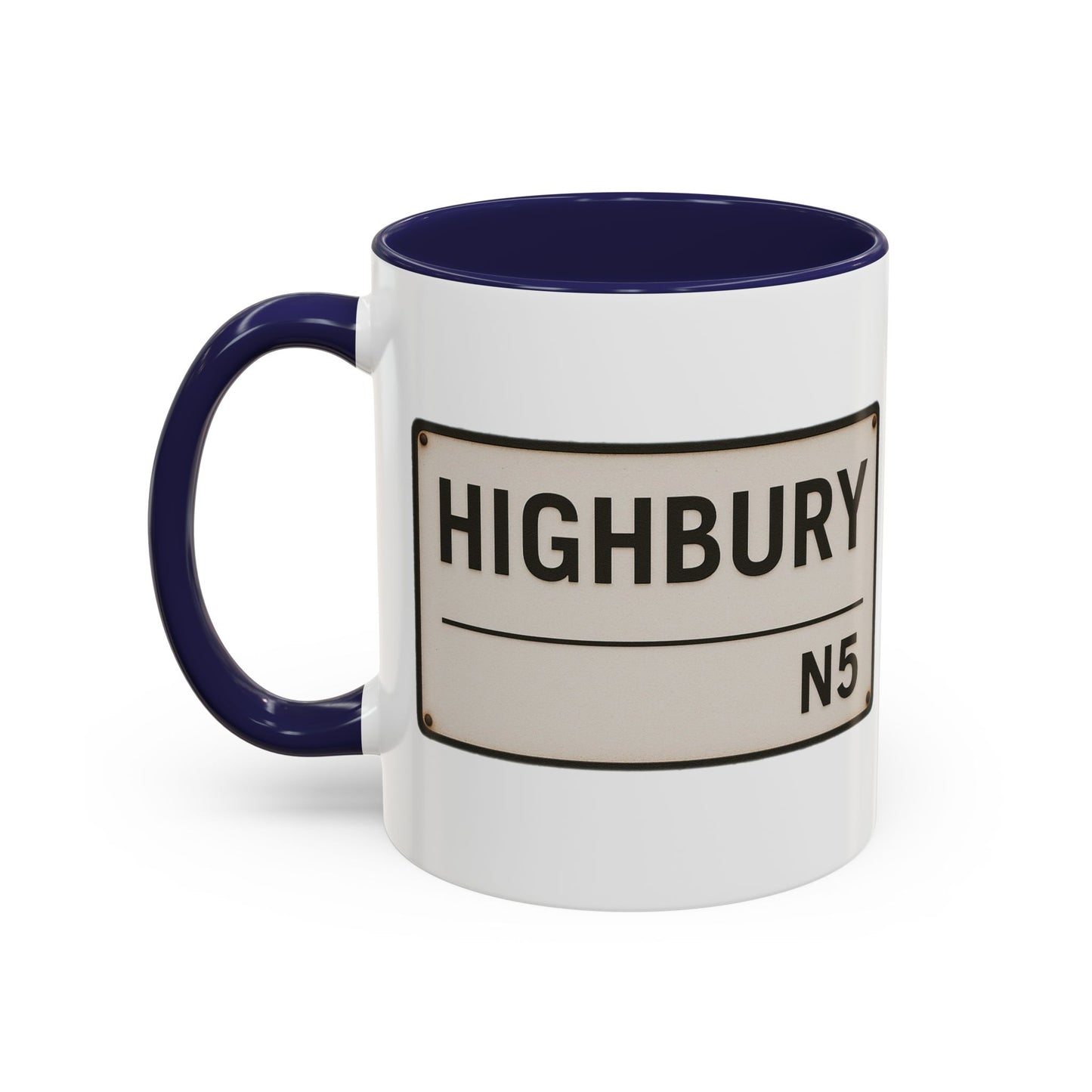 Highbury Arsenal Road Sign Mug