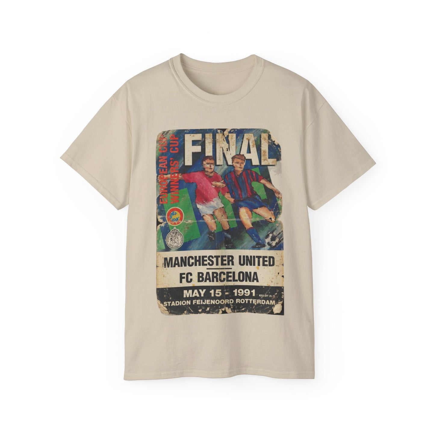 1991 Cup Winners Cup Final Poster Manchester United