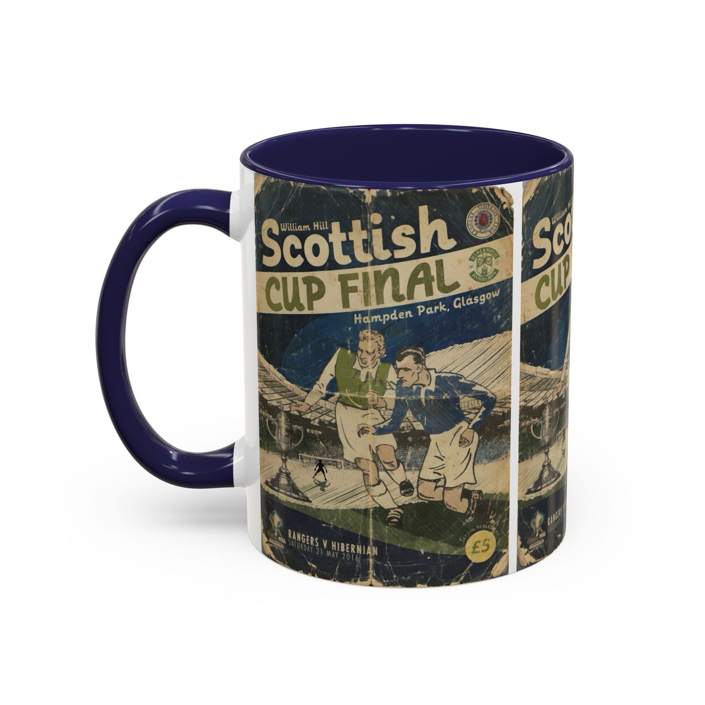 2016 Scottish Challenge Cup Final Hibernian Rangers Programme Poster Accent Coffee Mug (11, 15oz)