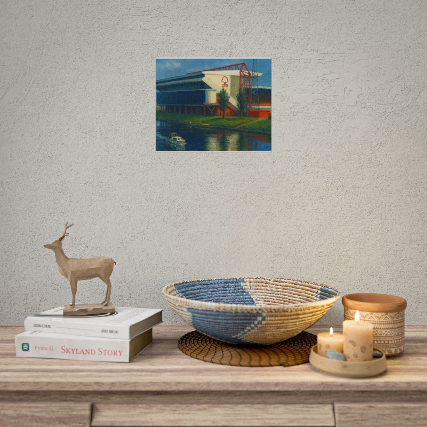 Nottingham Forest City Ground Day Painting Print Poster