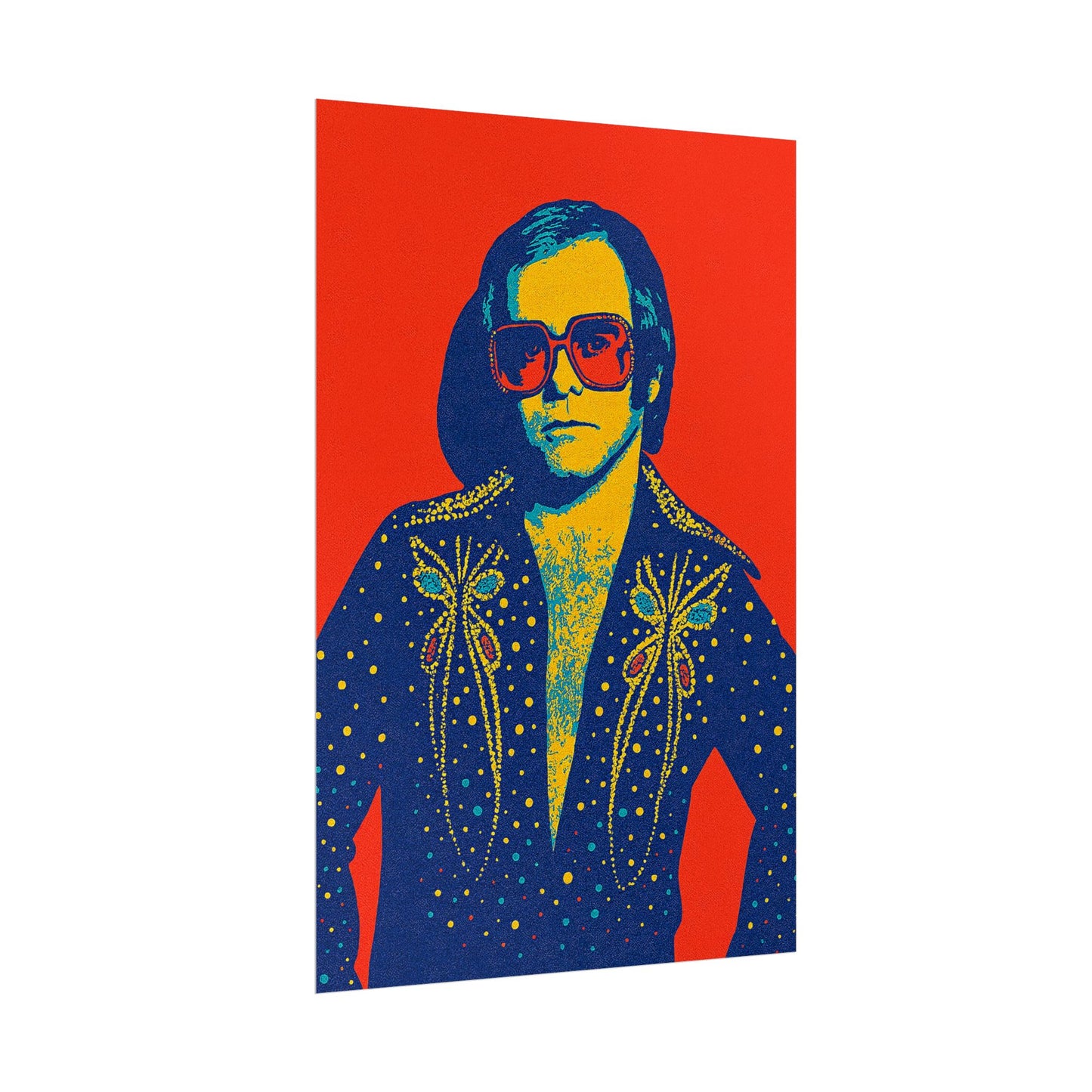 E. John Pop Art Poster