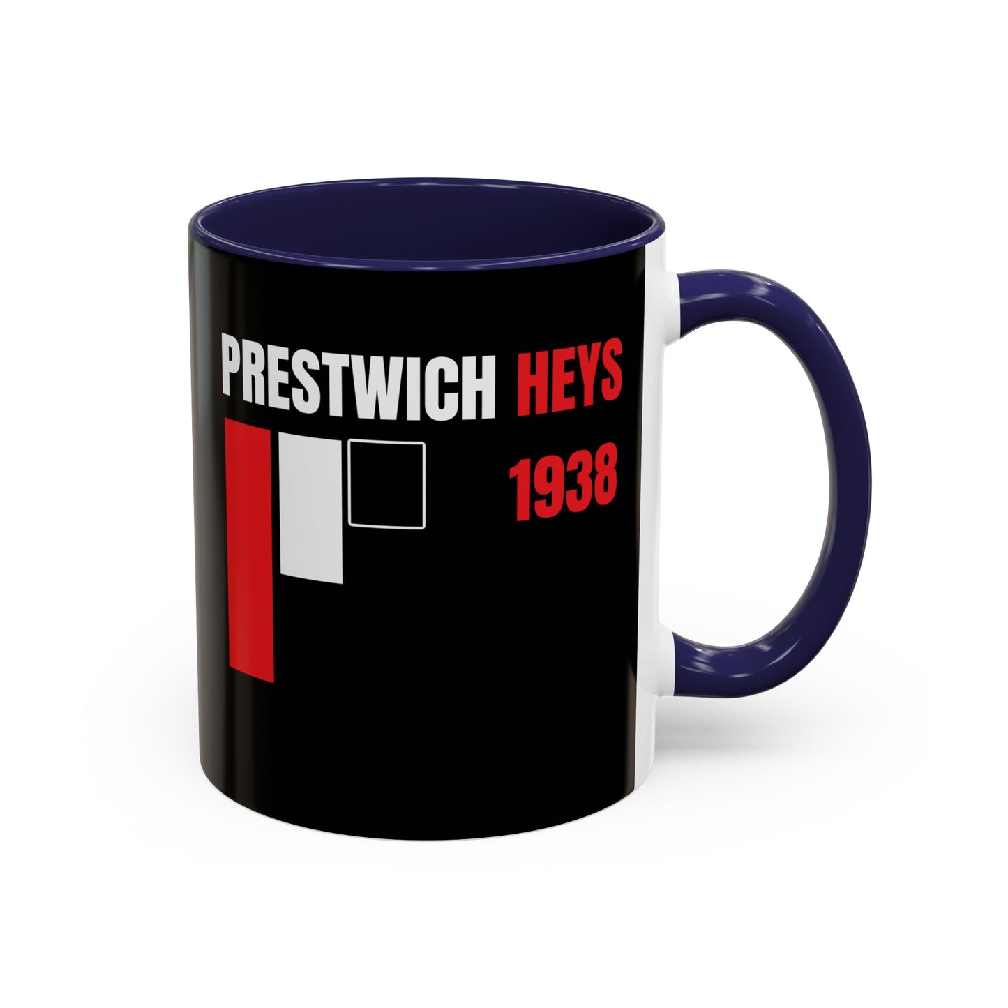 Prestwich Heys Stripes Accent Coffee Mug (11, 15oz)