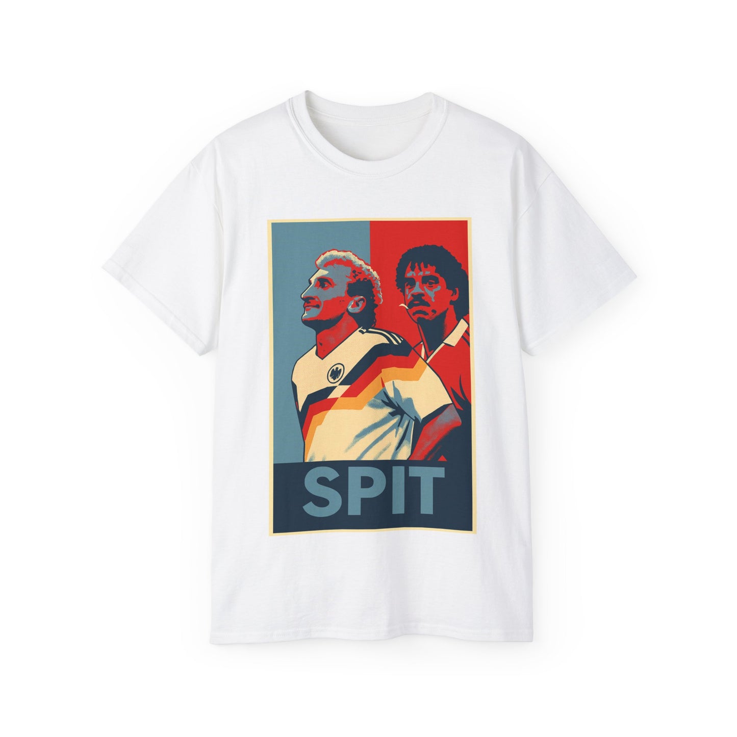 Rudy Voller and Frank Rijkaard Italia 90 Hope Poster T-shirt - Spit