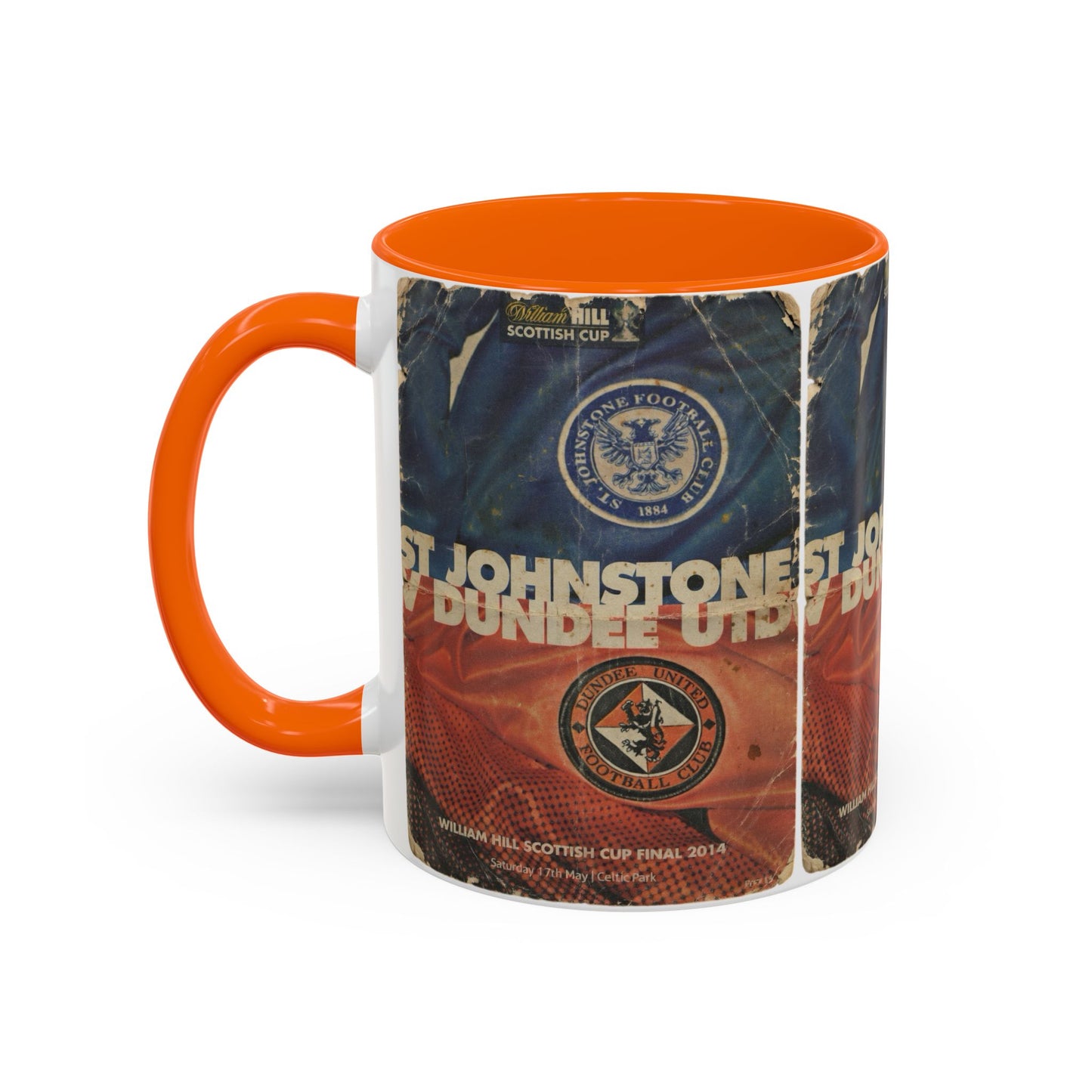 2014 Scottish Challenge Cup Final Dundee United St Johnstone Programme Poster Accent Coffee Mug (11, 15oz)
