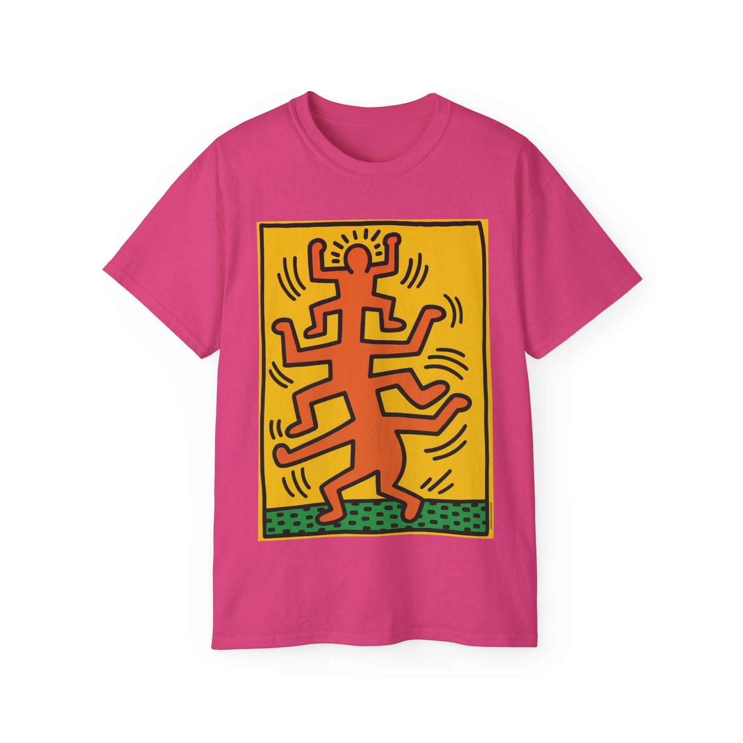 Keith Haring Plate No. 1 (from the Growing suite) Orange T-Shirt