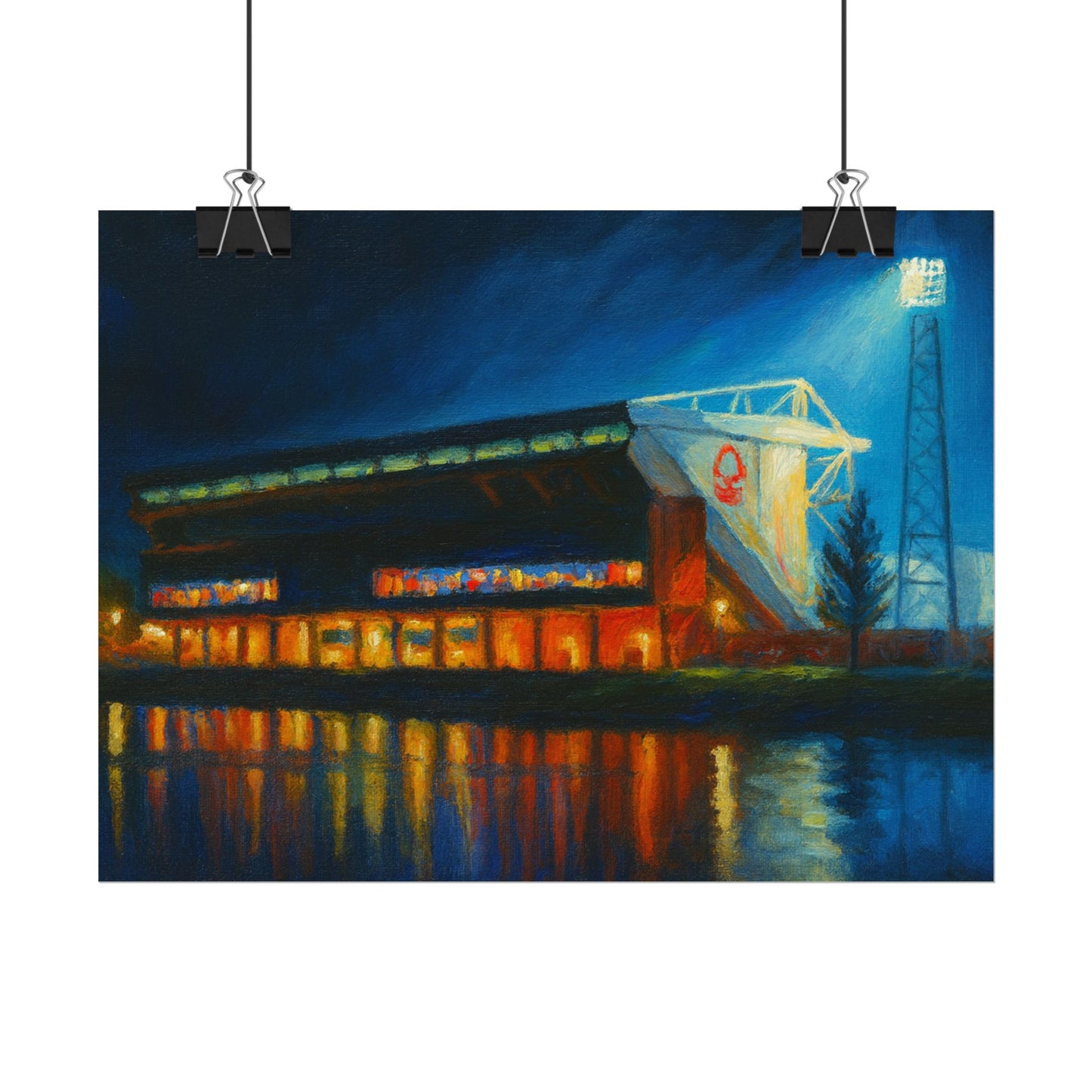 Nottingham Forest City Ground Art Poster