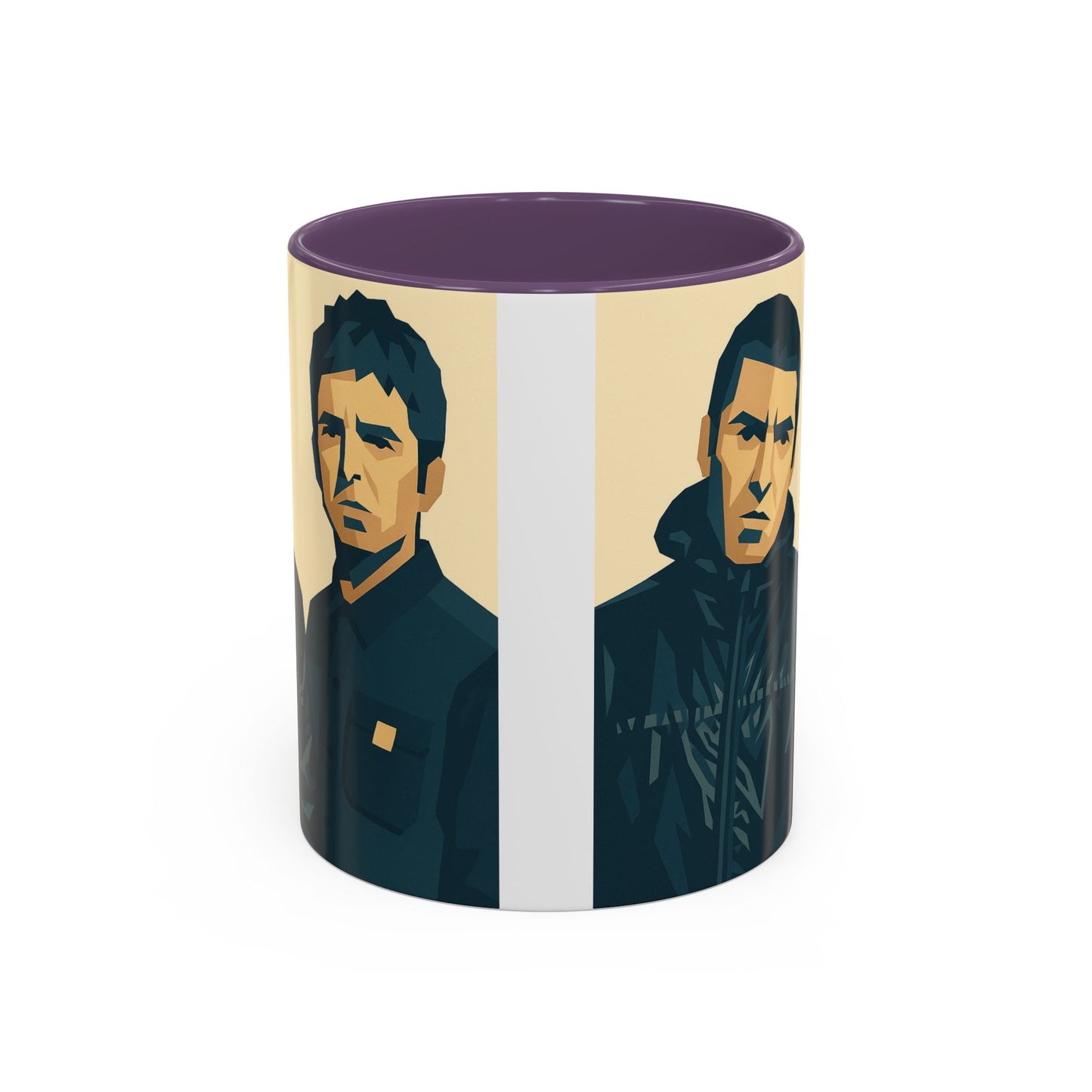 Oasis-Inspired Coffee Mug, Liam and Noel Gallagher
