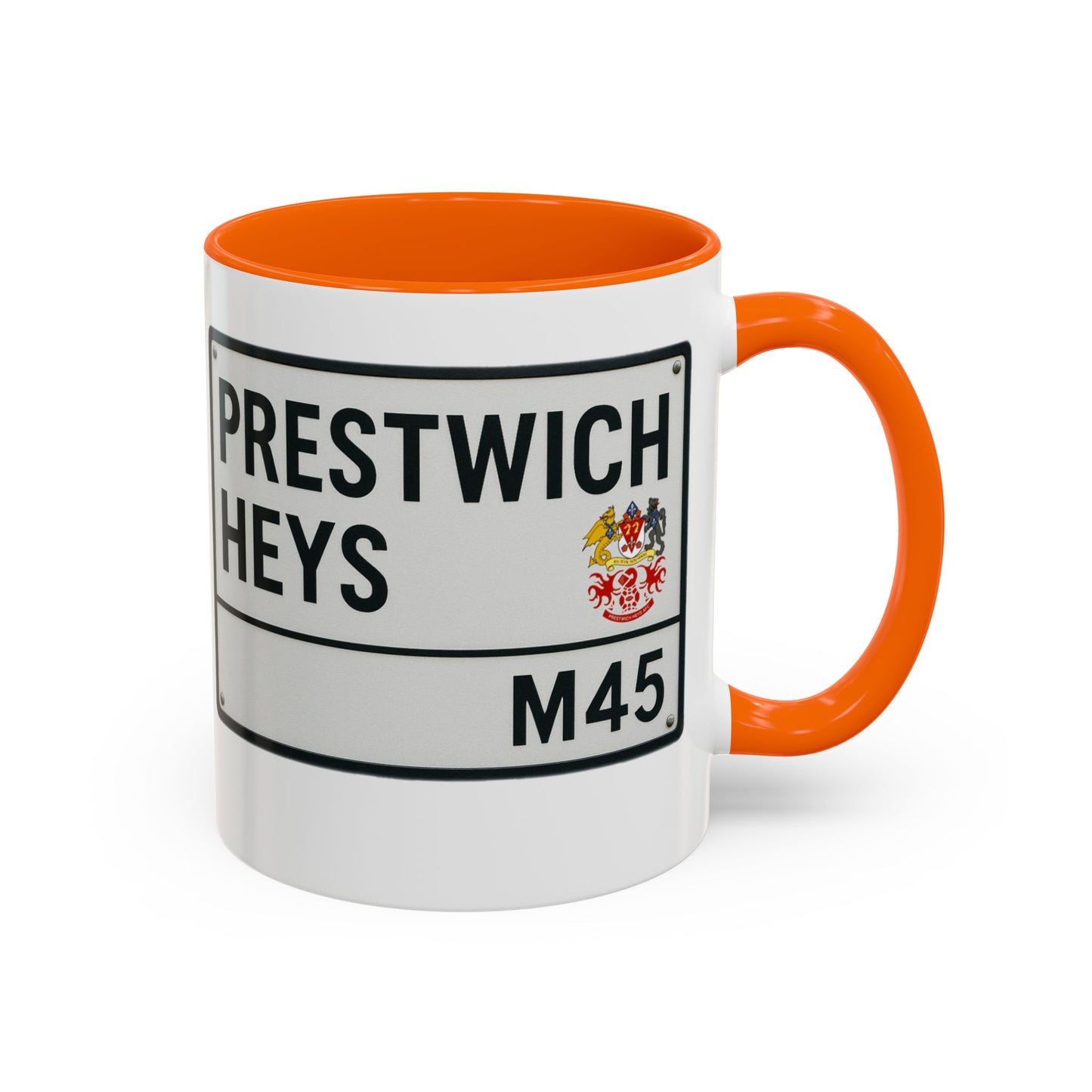 Prestwich Heys Road Sign Accent Coffee Mug (11, 15oz)