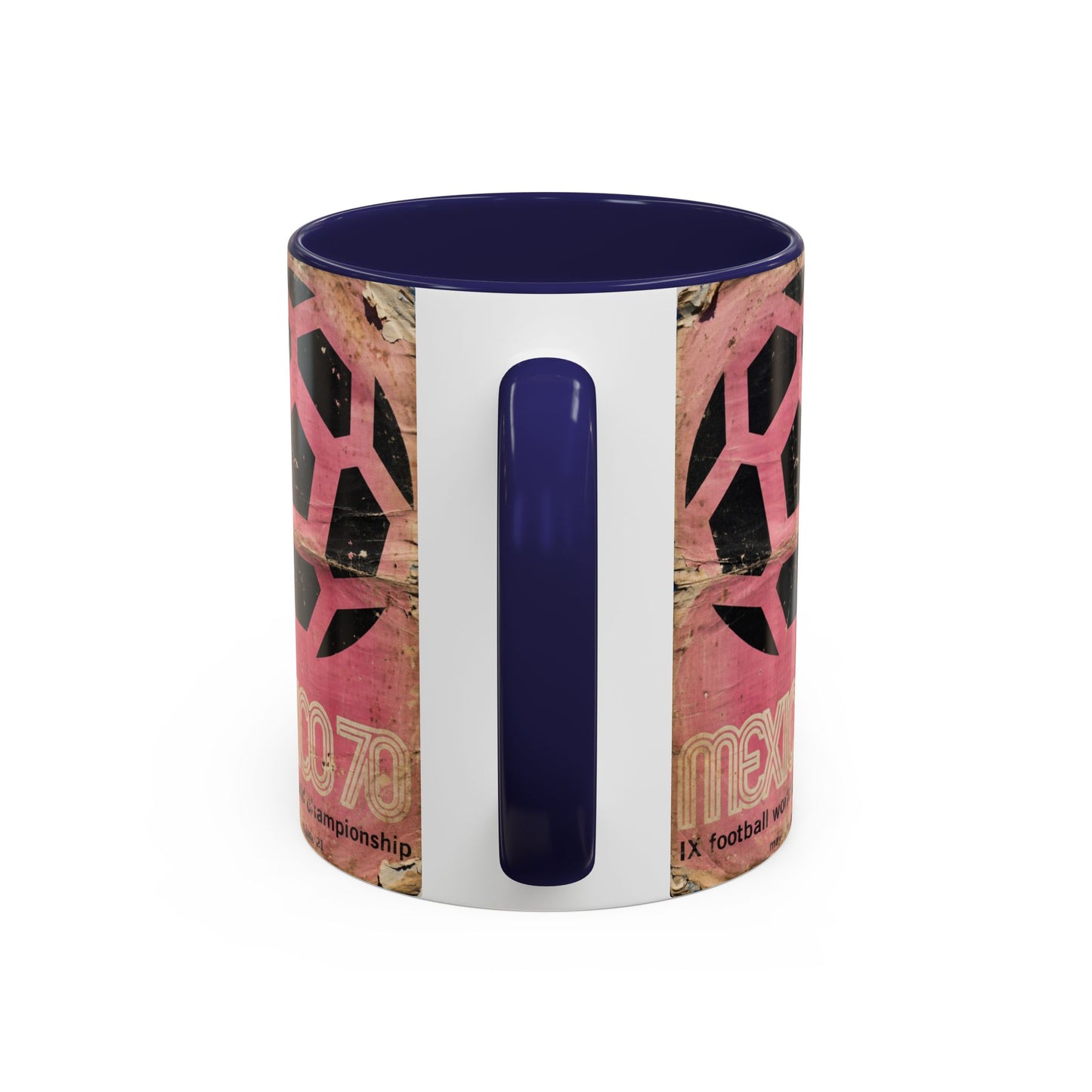 Mexico 70 World Cup Poster Pink Coffee Mug (11, 15oz)