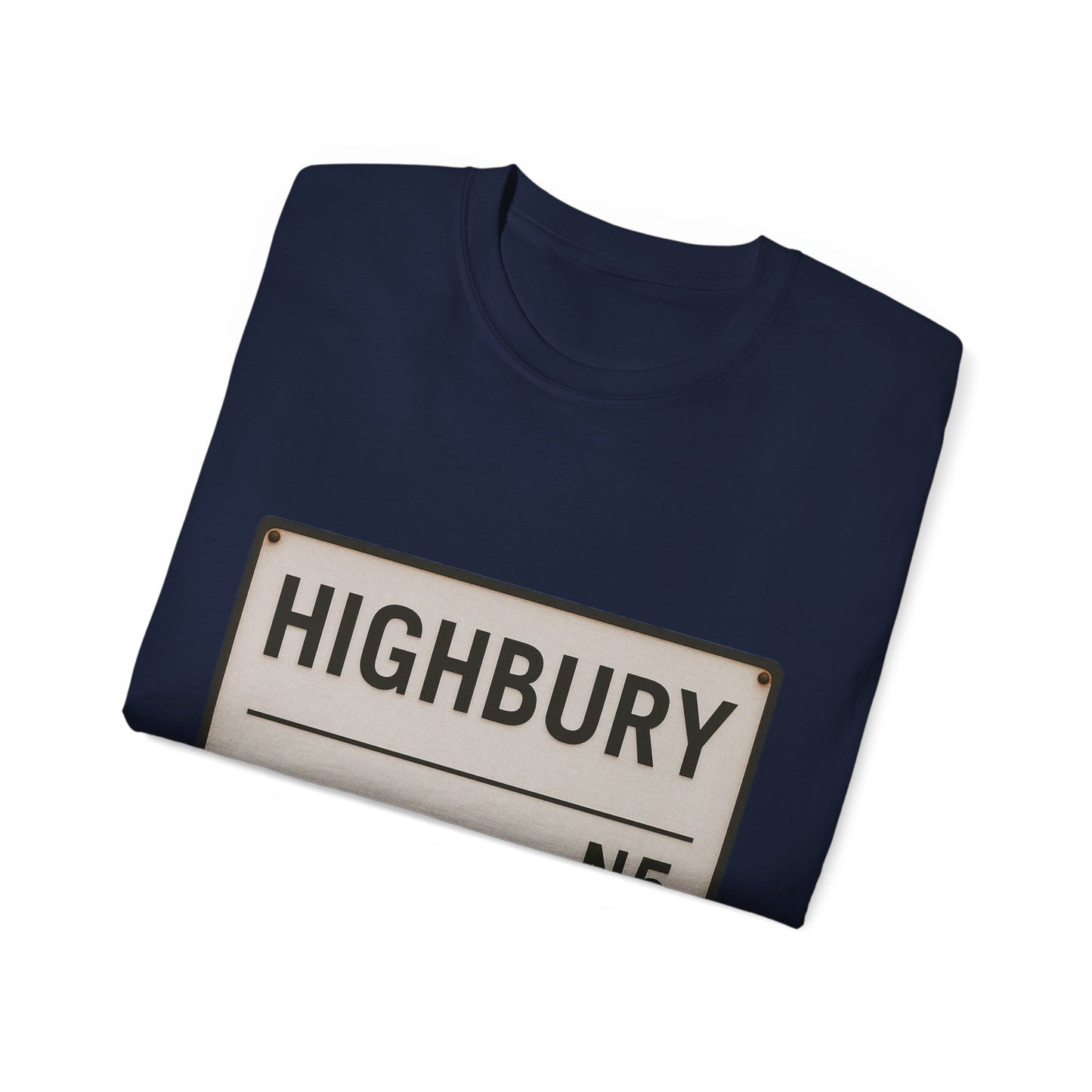 Highbury N5 Arsenal Road Sign T-Shirt