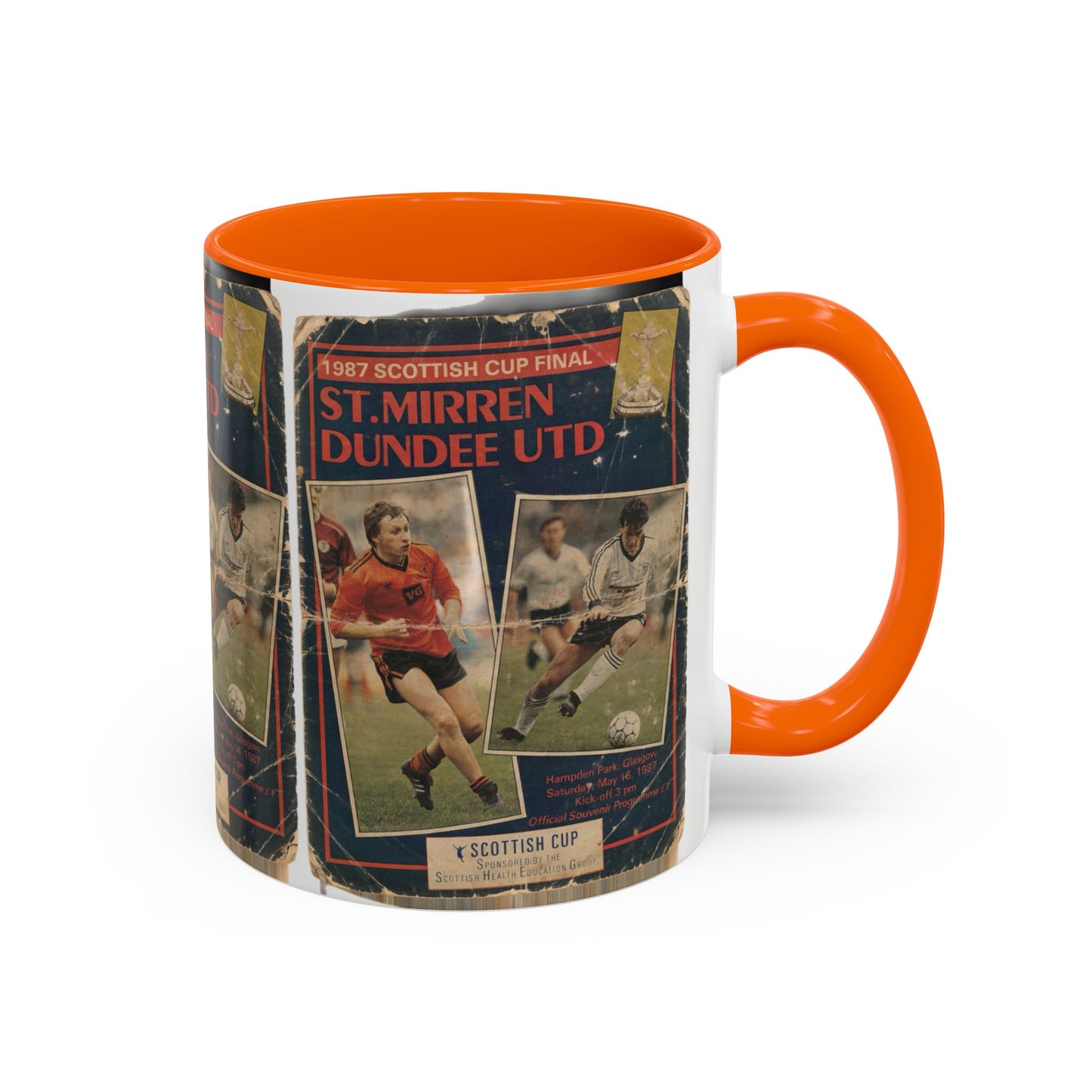 1987 Scottish Cup Final St Mirren Dundee United Programme Poster Accent Coffee Mug (11, 15oz)