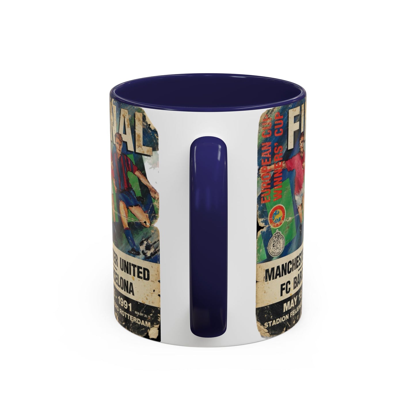 1991 European Cup Winners Cup Final Manchester United Barcelona Poster Accent Coffee Mug (11, 15oz)
