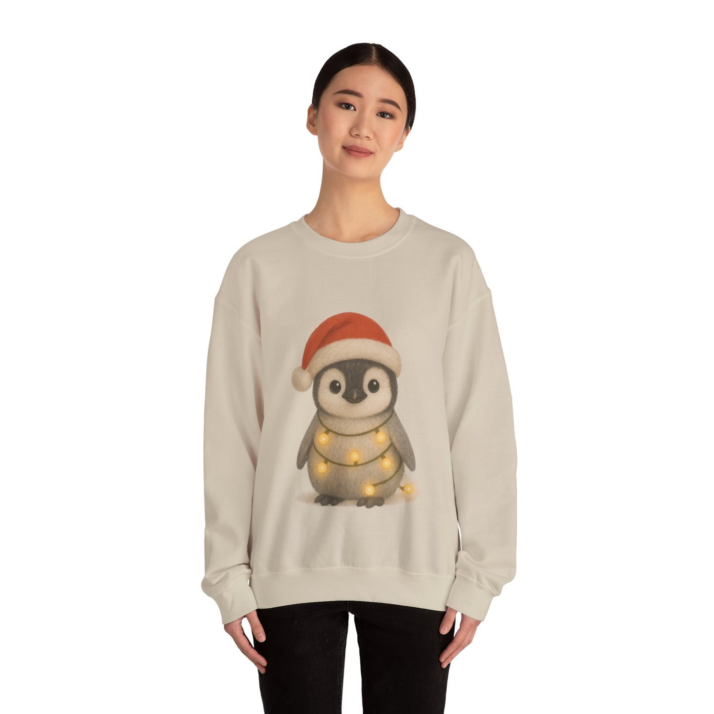 Cozy Penguin Chick Christmas Jumper