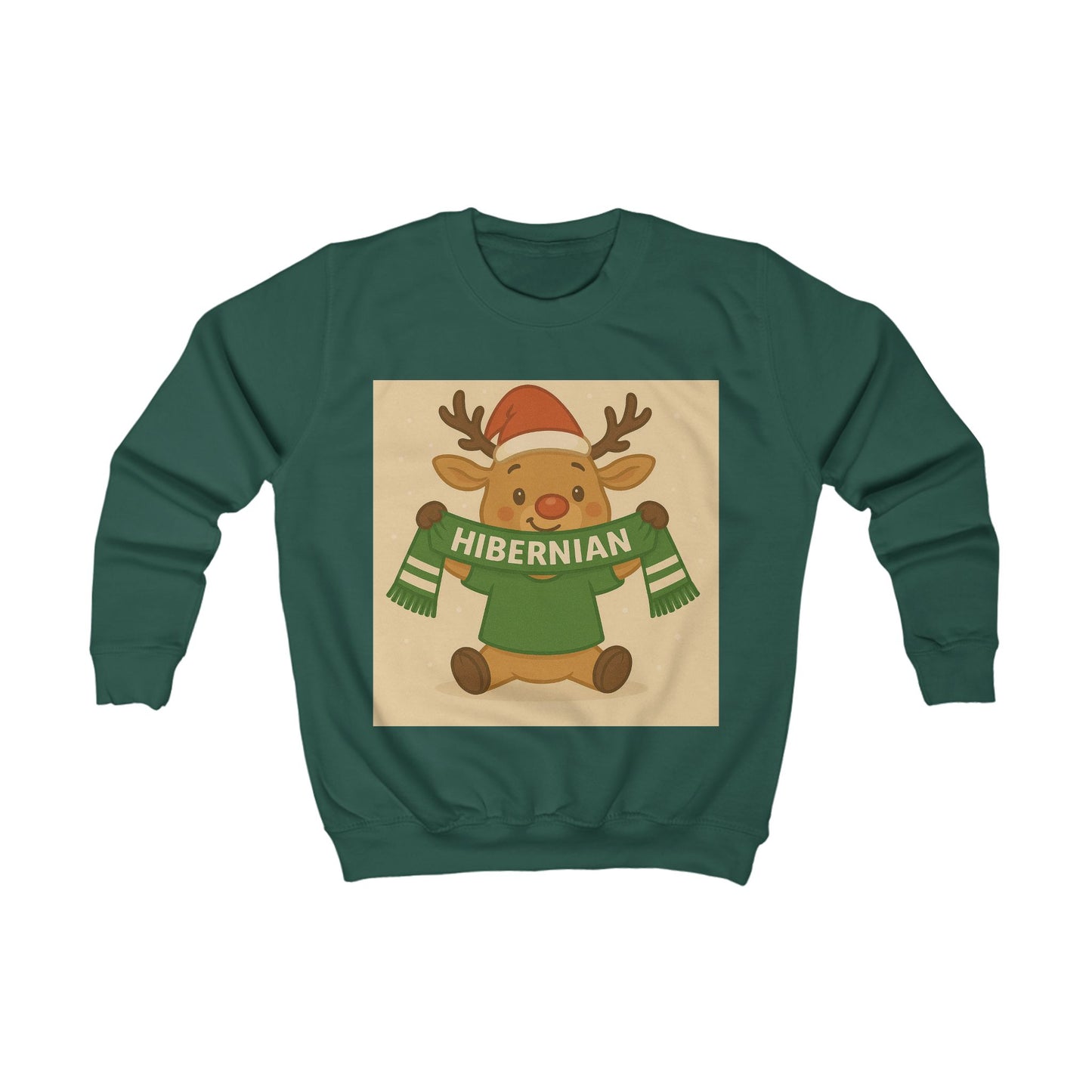 Children’s Hibernian Reindeer Christmas Jumper