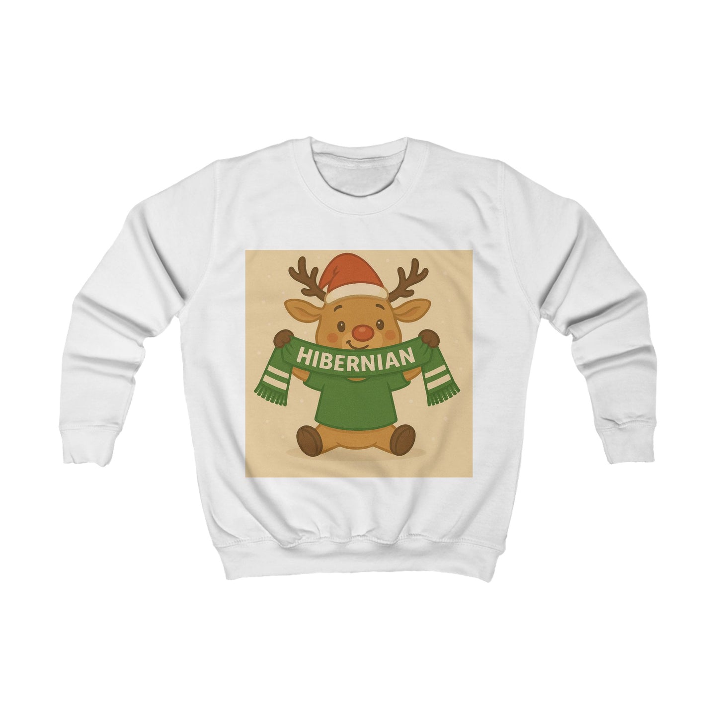 Children’s Hibernian Reindeer Christmas Jumper