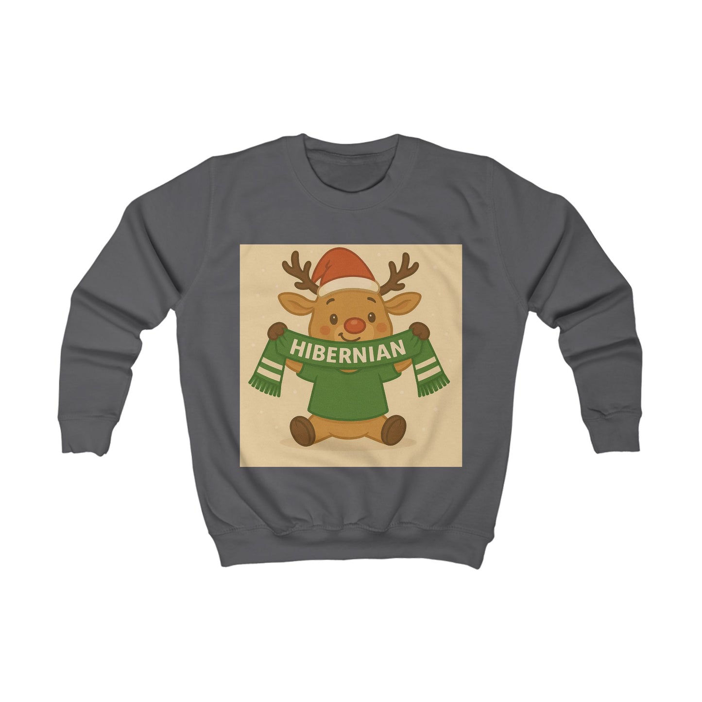 Children’s Hibernian Reindeer Christmas Jumper