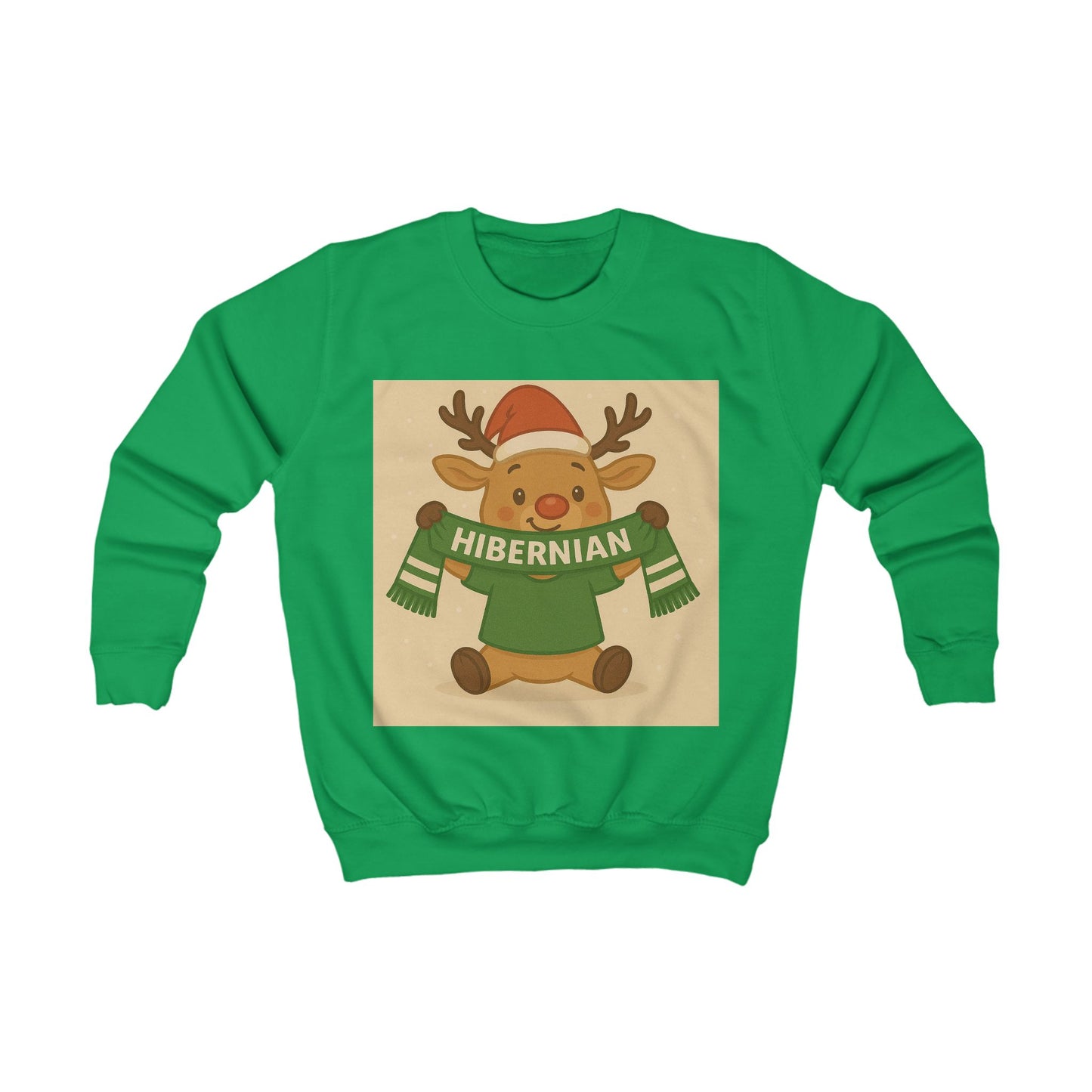 Children’s Hibernian Reindeer Christmas Jumper
