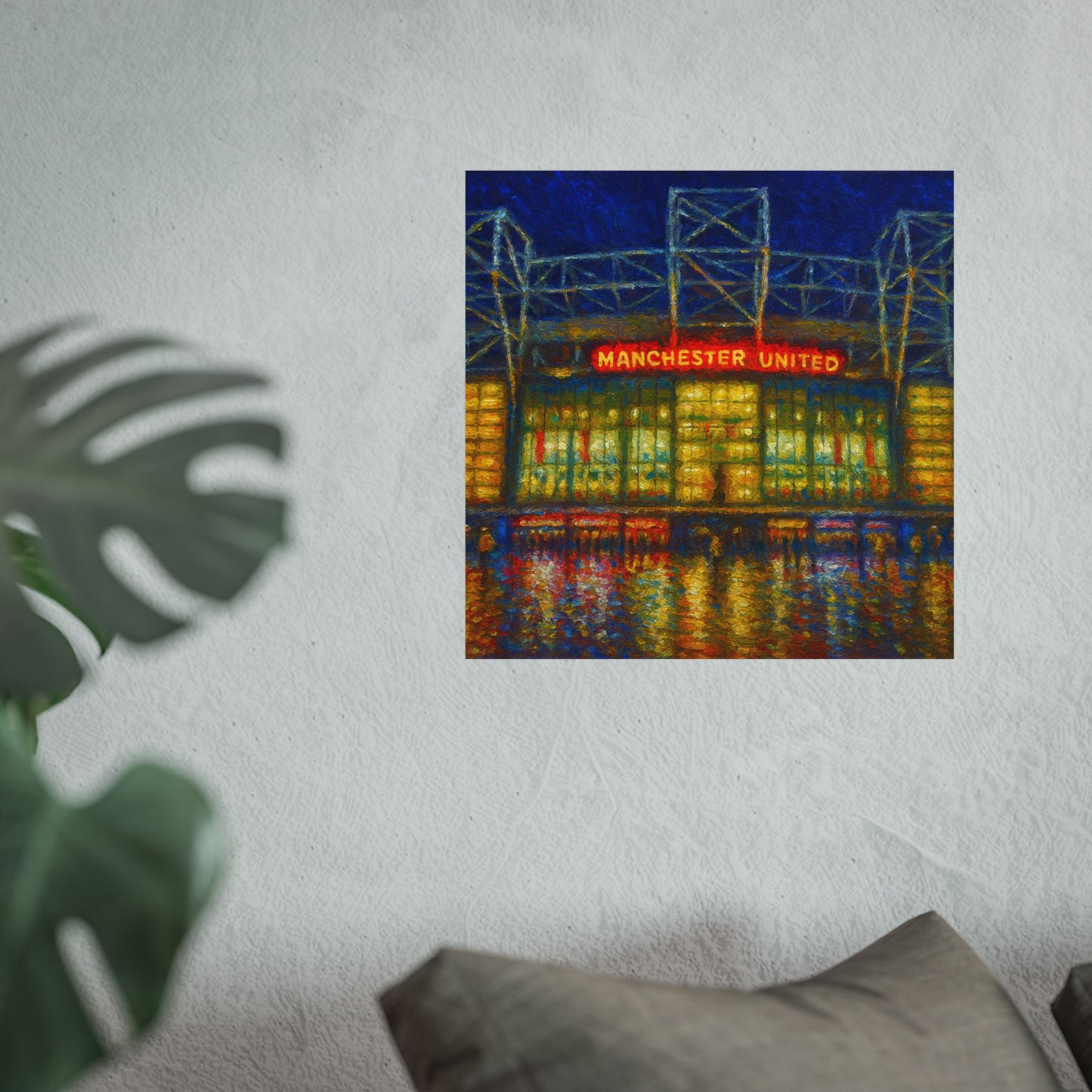 Manchester United Old Trafford Fine Art Poster