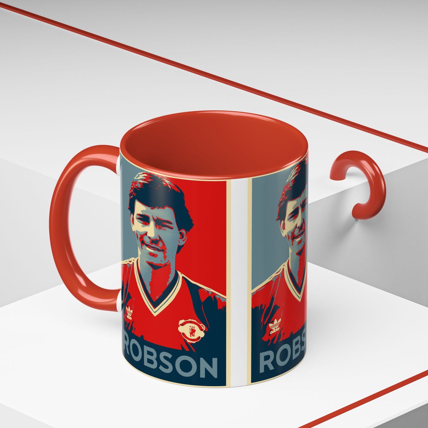 Bryan Robson Hope Poster Mug - Manchester United