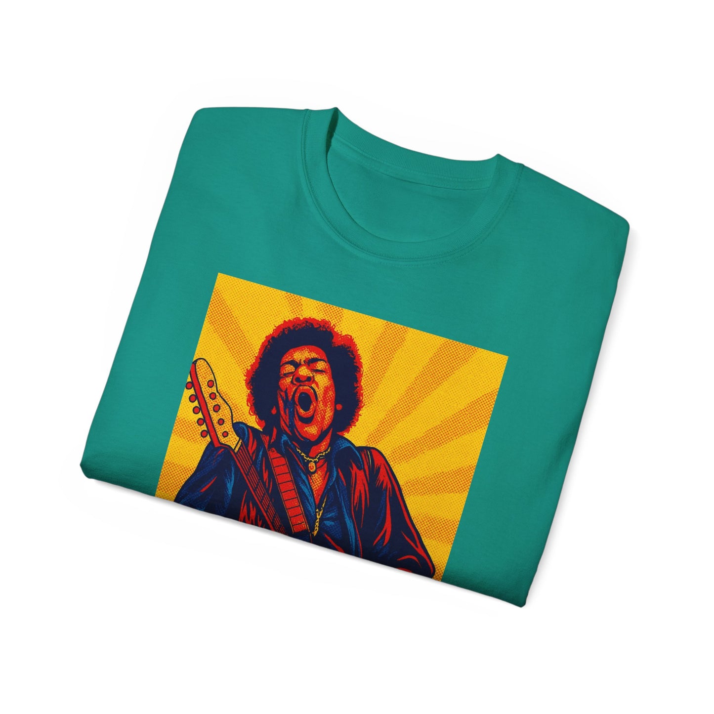 Jimi Hendrix Pop Art Guitar T-Shirt
