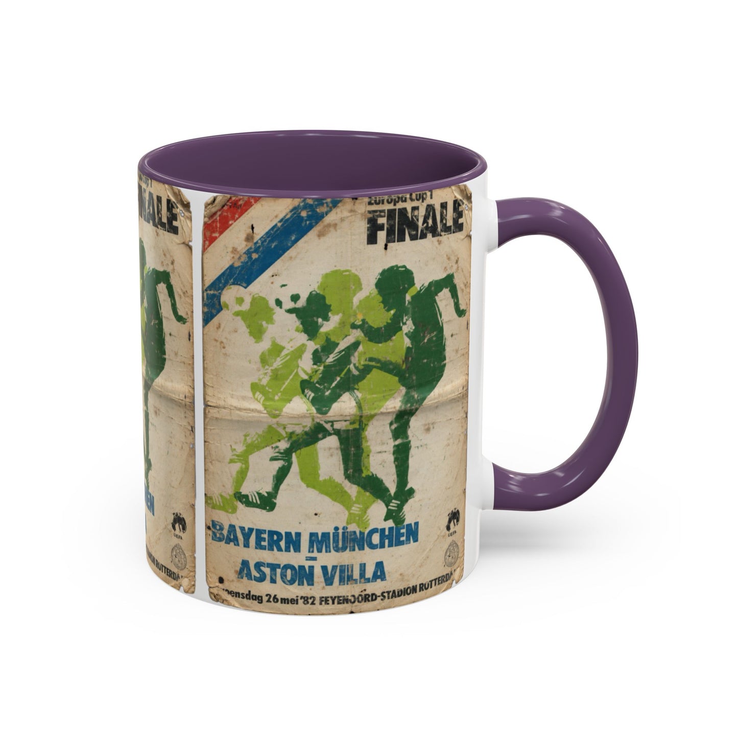 1982 European Cup Final Aston Villa Bayern Munich Poster Coffee Mug (11, 15oz)
