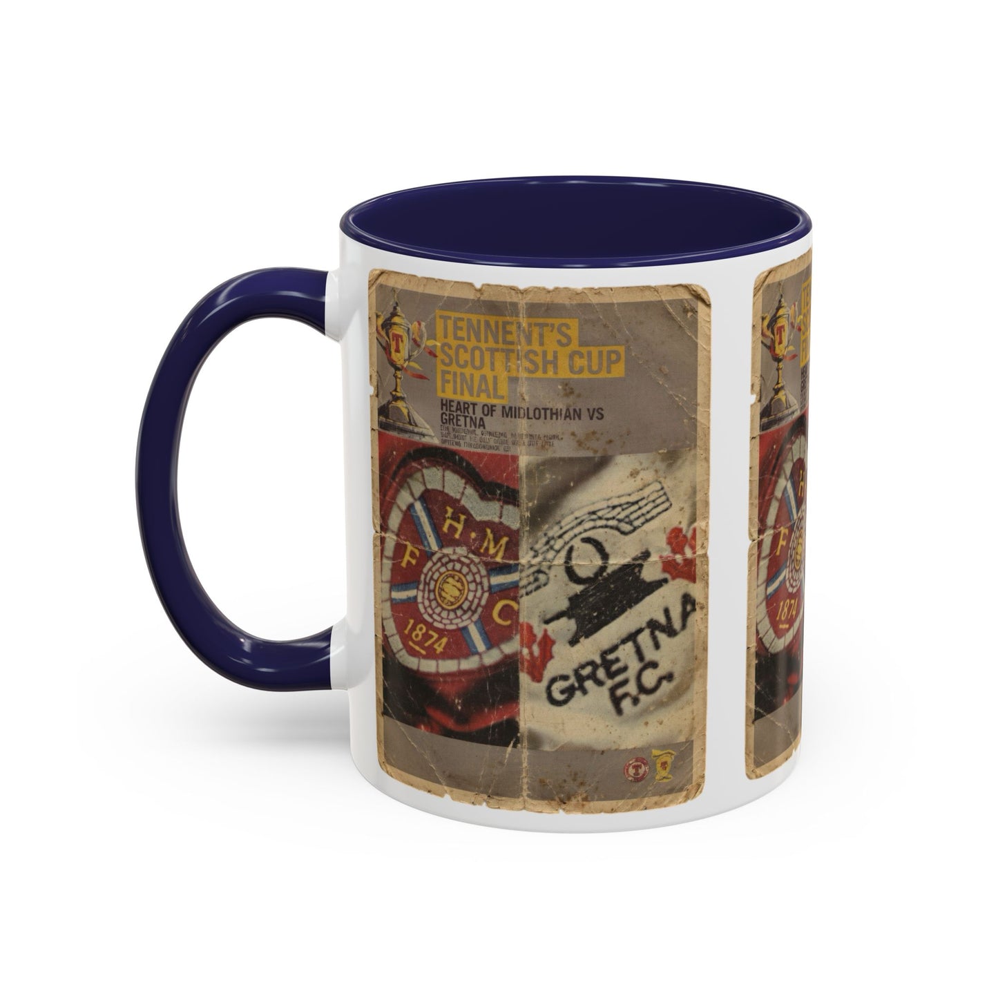 2006 Scottish Challenge Cup Final Hearts Gretna Accent Coffee Mug (11, 15oz)