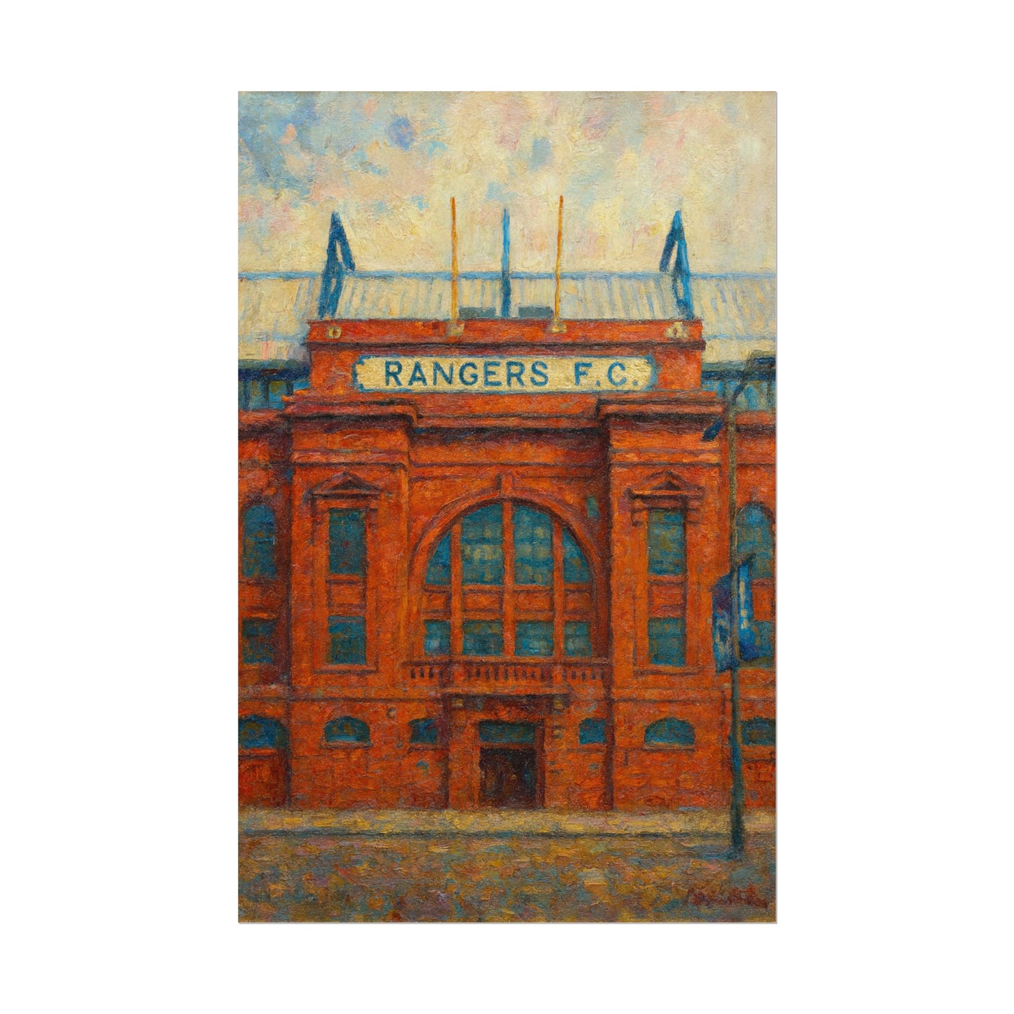 Ibrox Stadium Rangers FC Rolled Posters