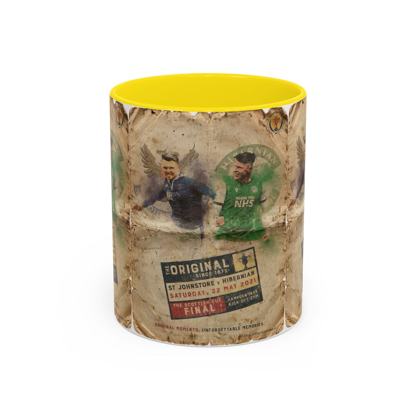 2021 Scottish challenge cup final St Johnstone Hibernian Programme Poster Accent Coffee Mug (11, 15oz)