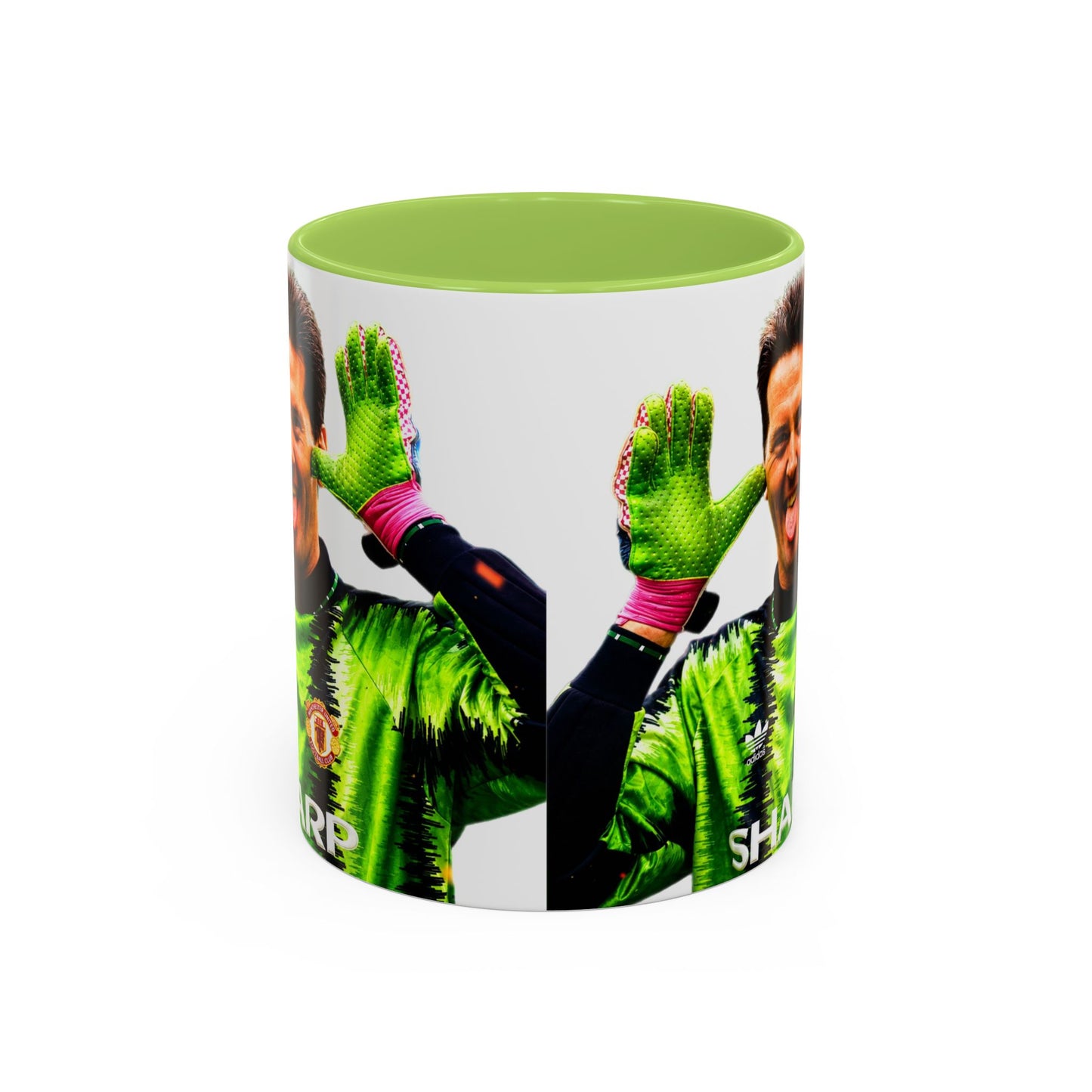 Les Sealey - Manchester United Accent Coffee Mug (11, 15oz)