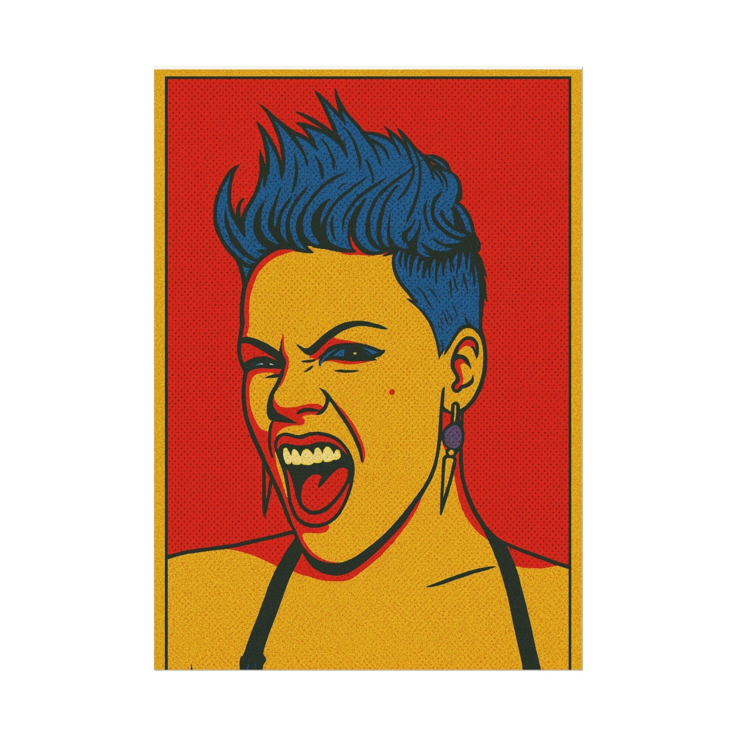 Pink Pop Art Poster