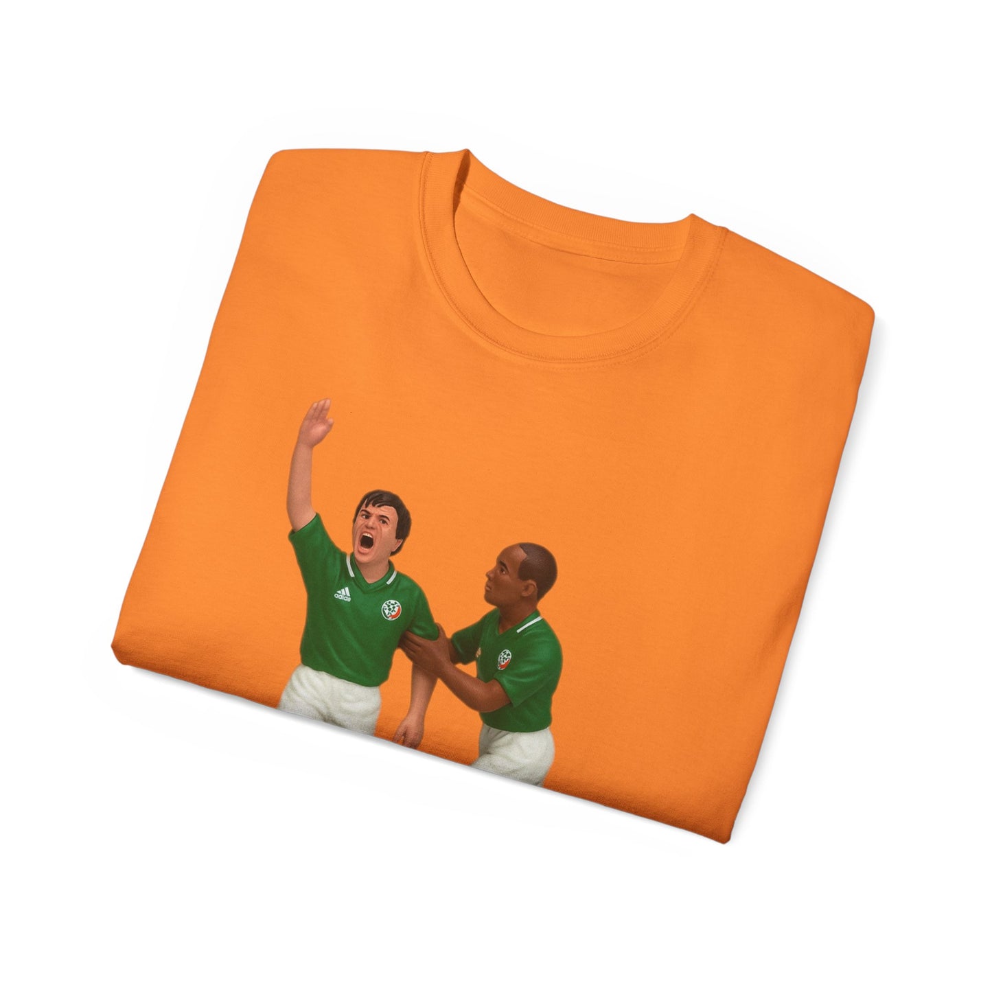 Ray Houghton And Terry Phelan Subbuteo T-Shirt - Ireland