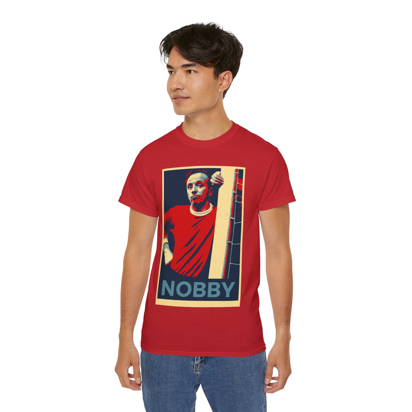 Nobby Stiles Hope Poster T-Shirt - Manchester United