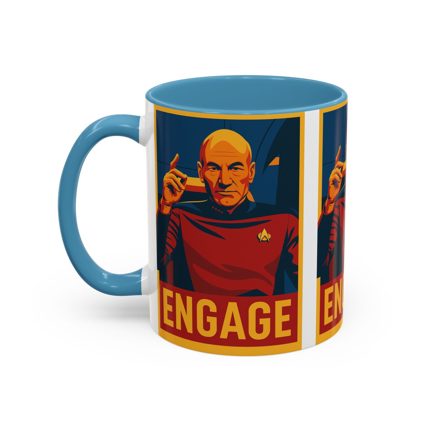 Captain Picard Engage Mug
