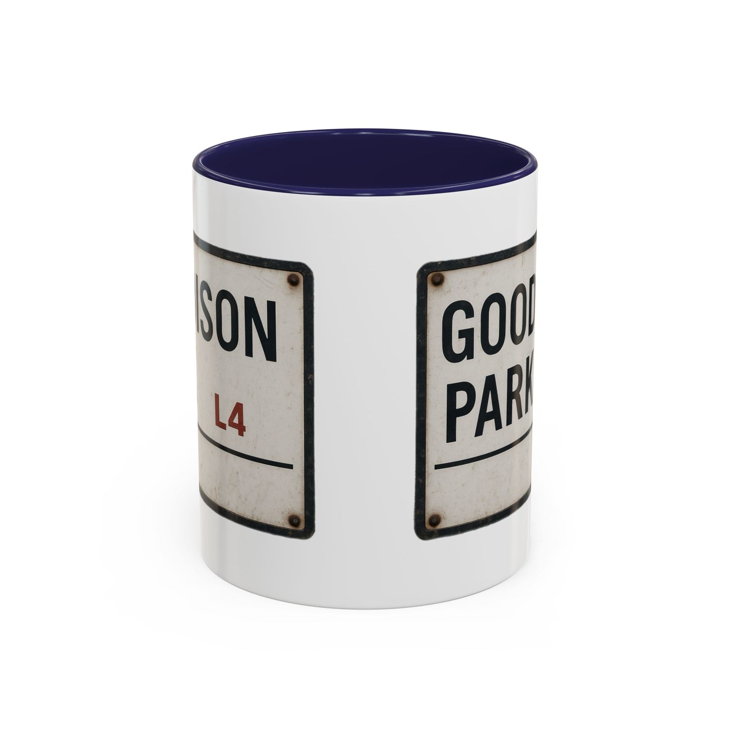 Goodison Park Everton Road Sign Mug