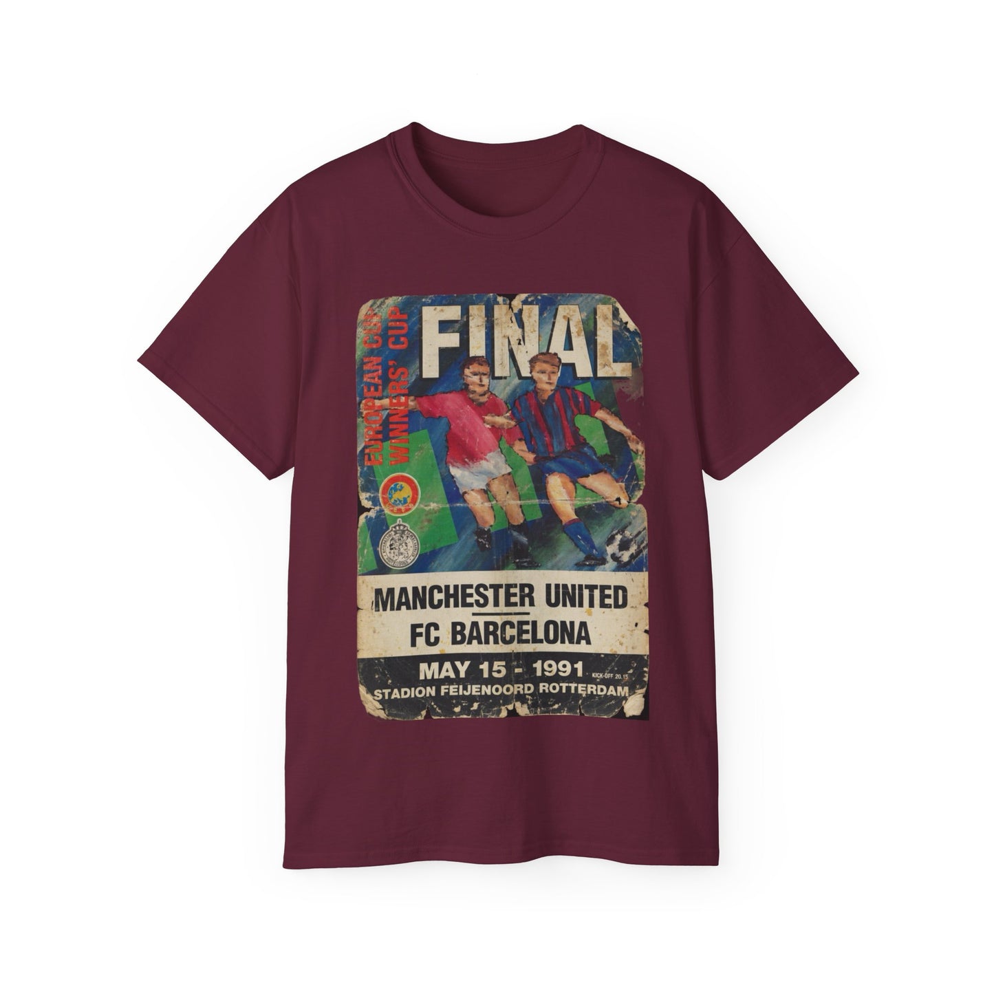 1991 Cup Winners Cup Final Poster Manchester United