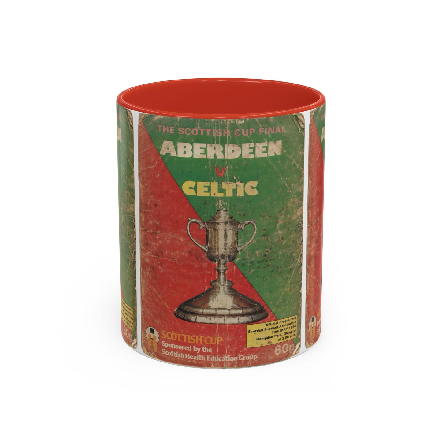 1984 Scottish Cup Final Aberdeen Celtic Programme Poster Accent Coffee Mug (11, 15oz)
