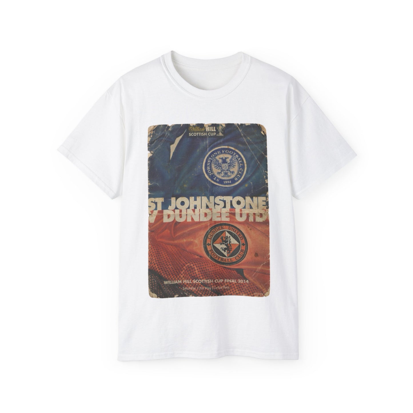 2014 Scottish Challenge Cup Final Dundee United St Johnstone Programme Poster Unisex Ultra Cotton Tee