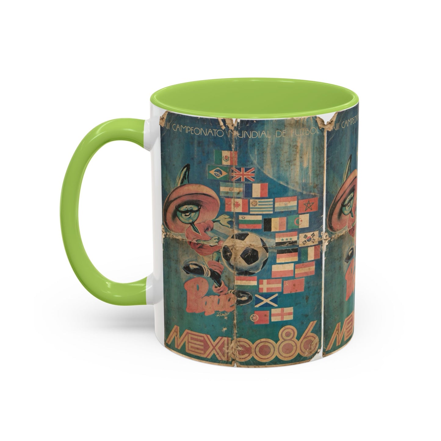 Mexico 86 Poster Pique Kick Coffee Mug (11, 15oz)