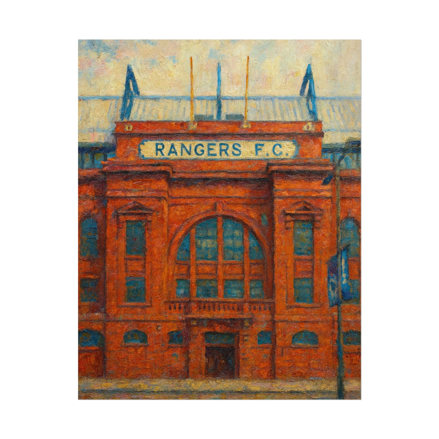 Ibrox Stadium Rangers FC Rolled Posters