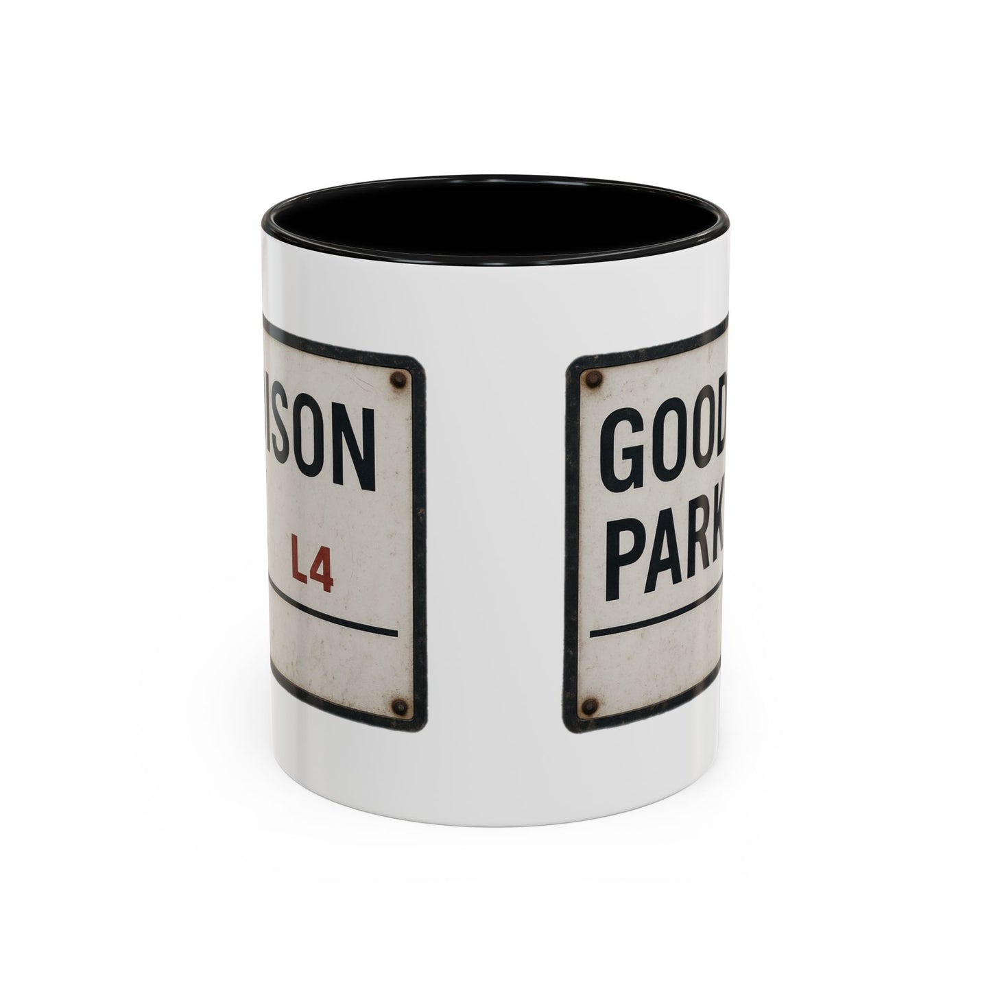 Goodison Park Everton Road Sign Mug